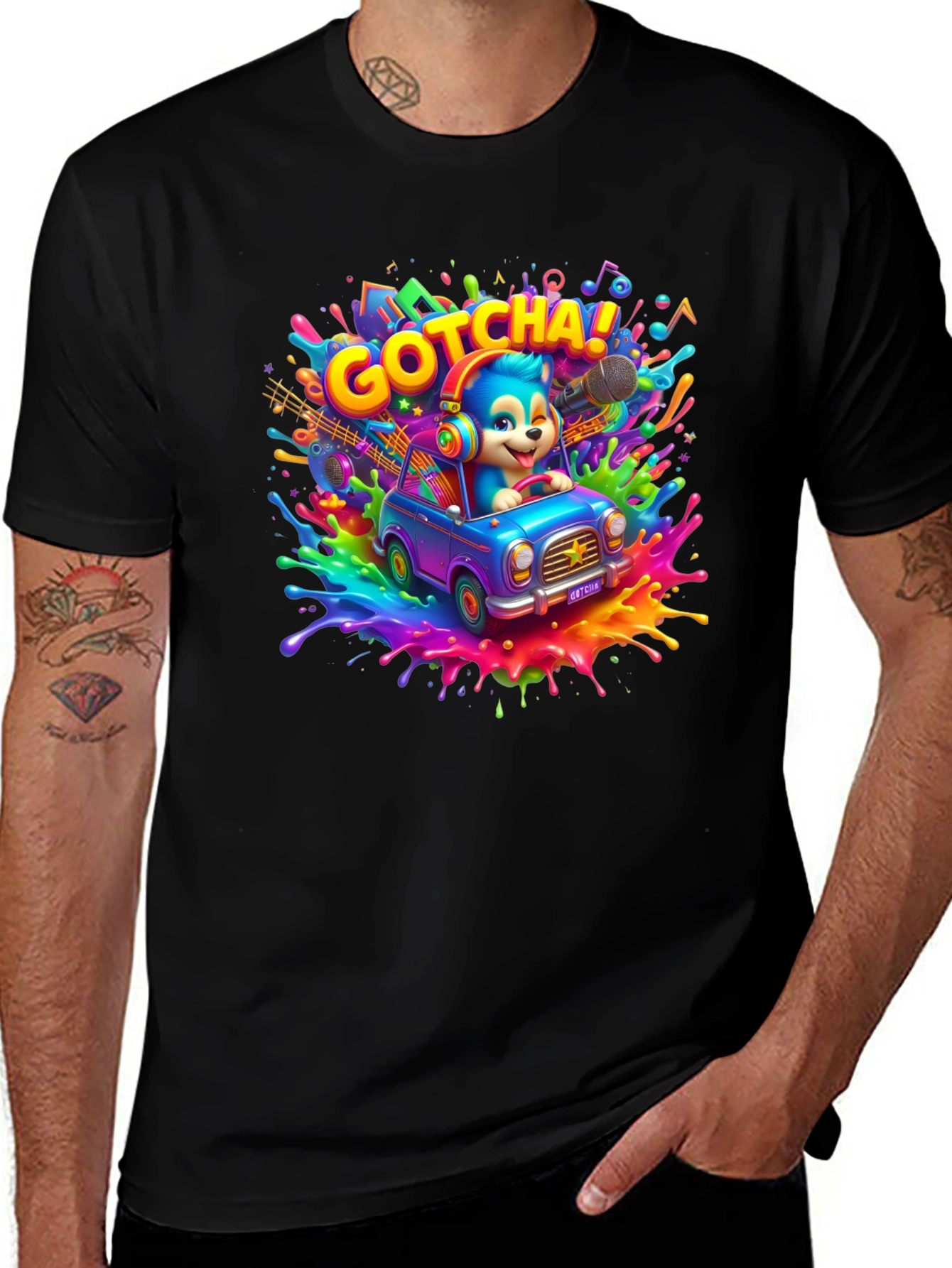 Variant 19 of Gotcha! Cartoon Character T-Shirt