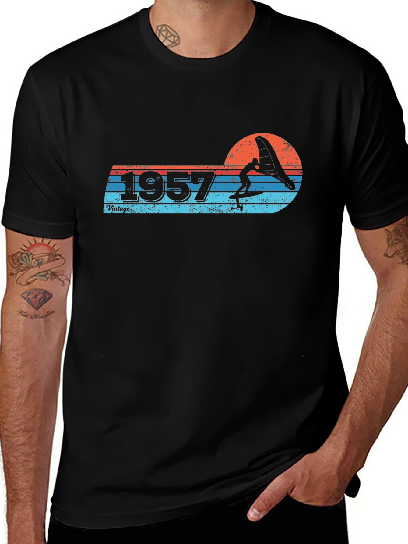 Black Vintage 1957 Watersport T-Shirt main image