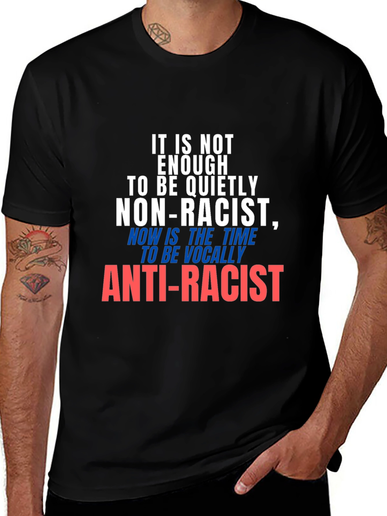 Variant 24 of Anti-Racist Statement T-Shirt