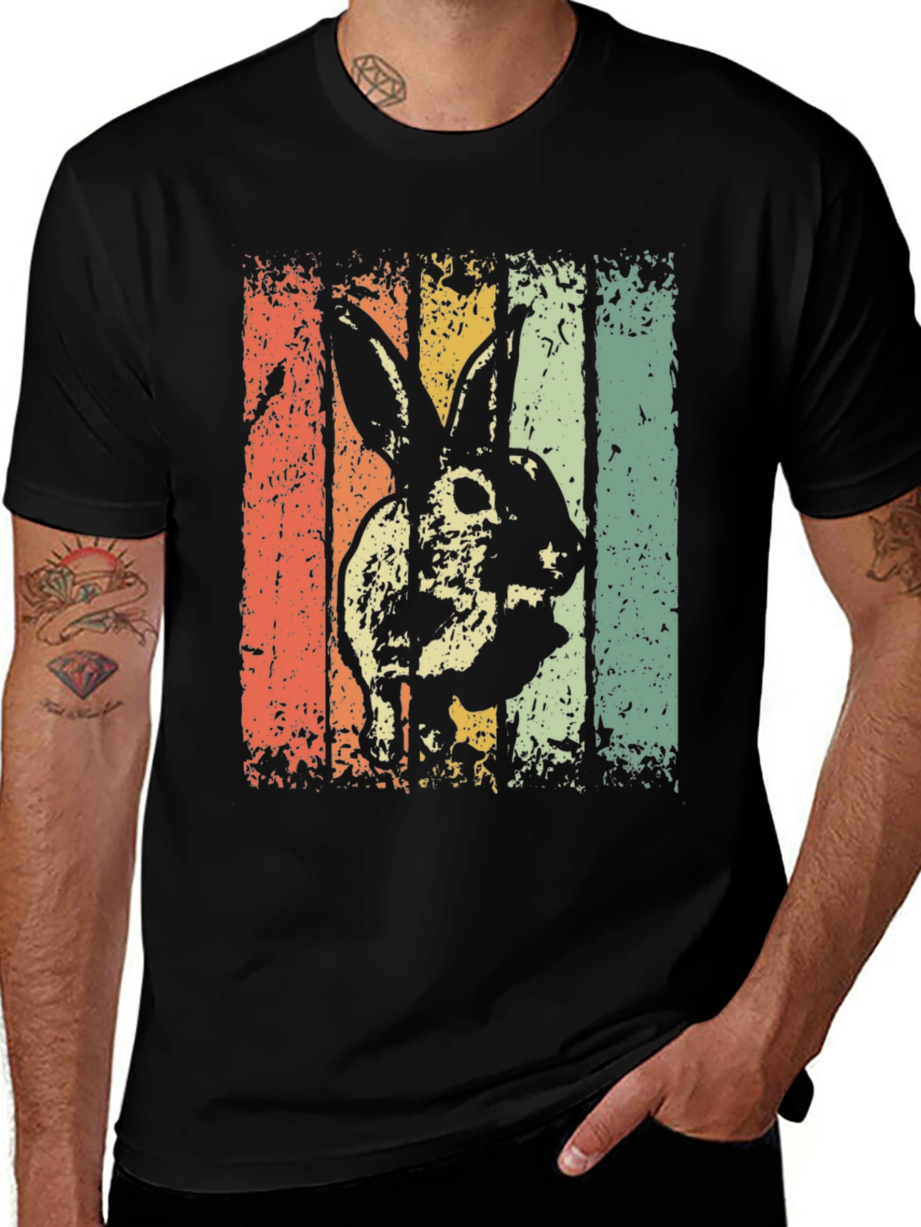 Variant 25 of Retro Rabbit Graphic Tee