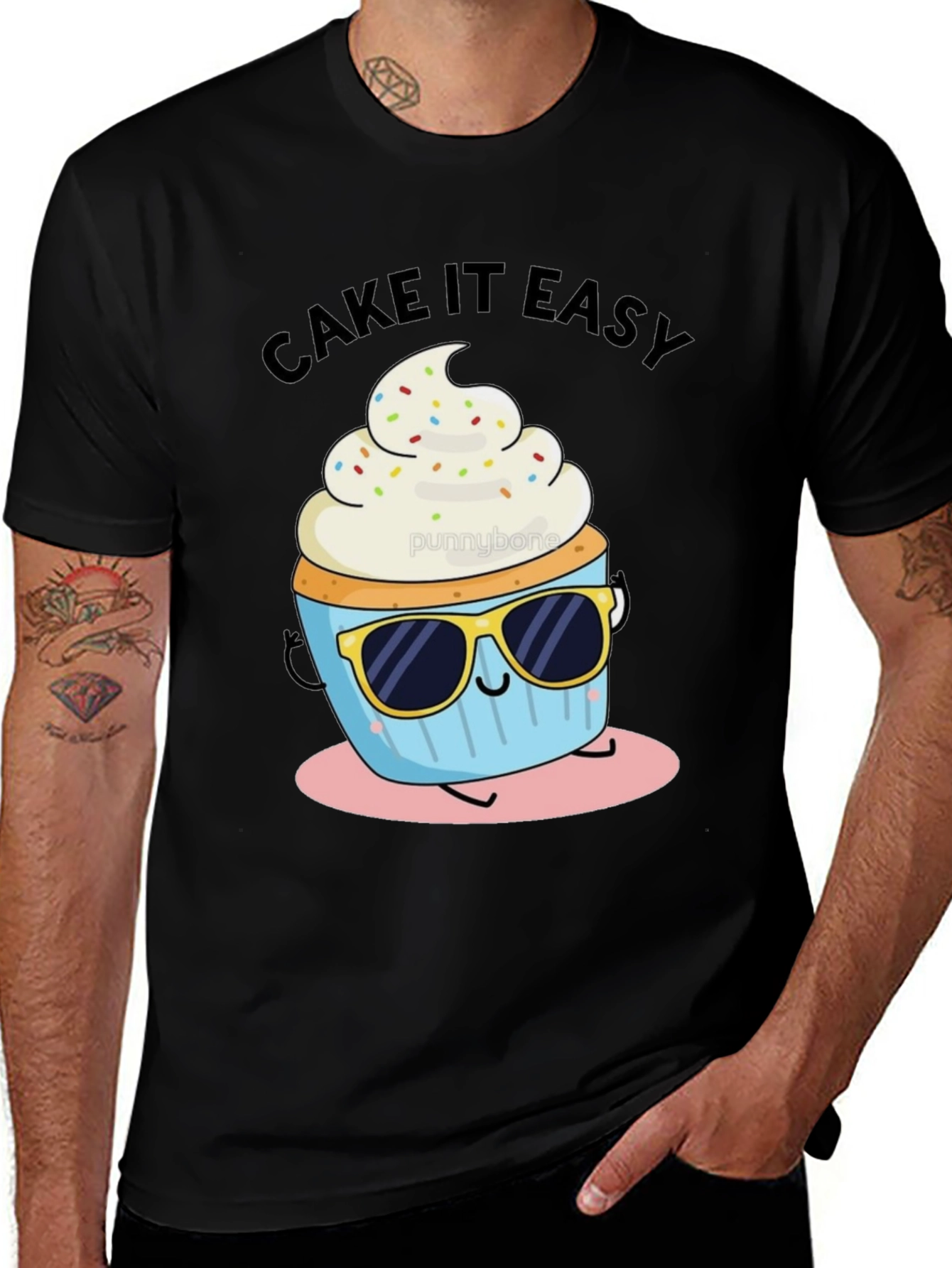 Variant 27 of Cake It Easy Funny Cupcake T-Shirt
