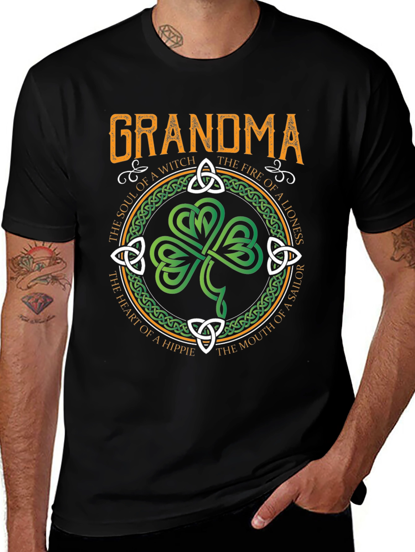 Variant 17 of Grandma Lucky Shamrock T-Shirt