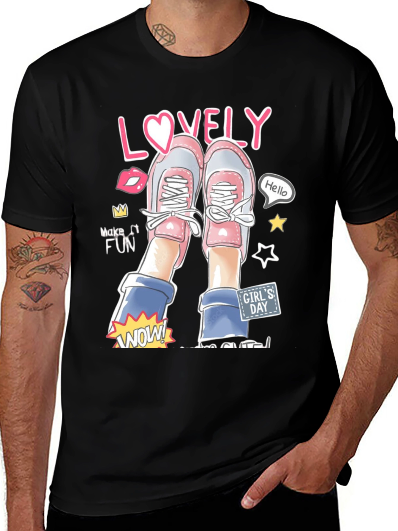 Variant 23 of Lovely Girl's Day Graphic T-Shirt