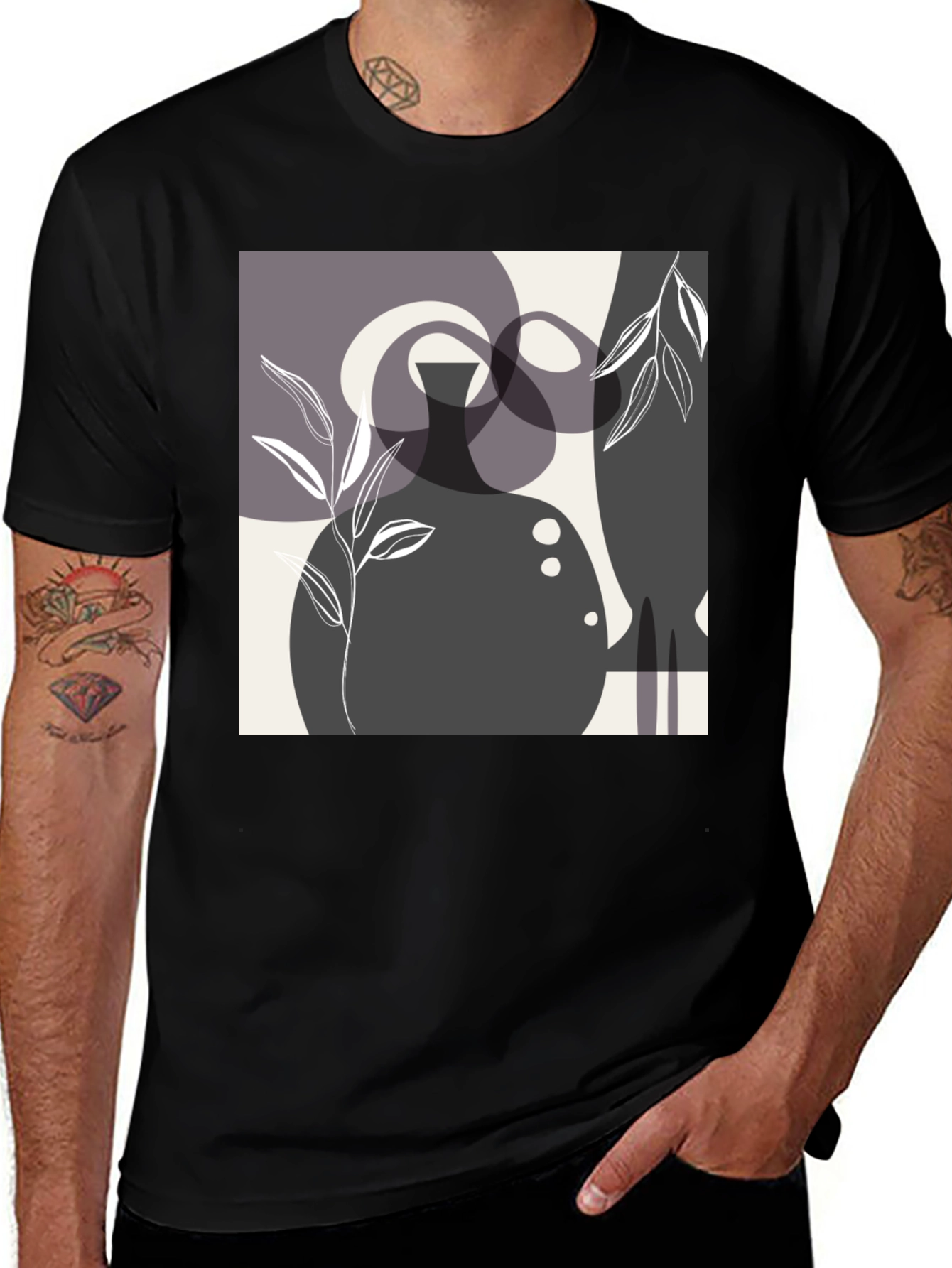 Variant 7 of Abstract Art T-Shirt - Modern Graphic Tee