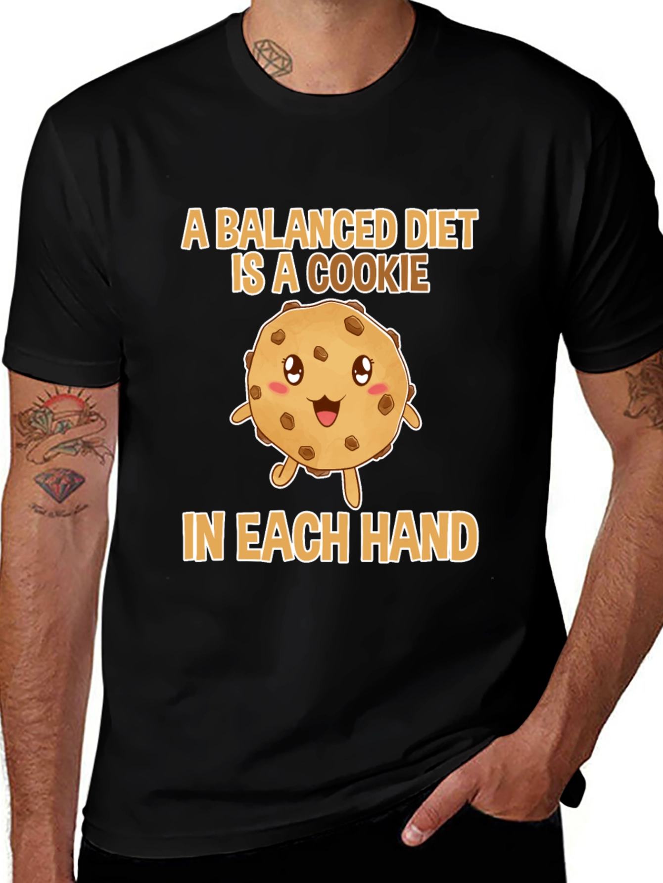 Variant 12 of Cookie Balanced Diet T-Shirt