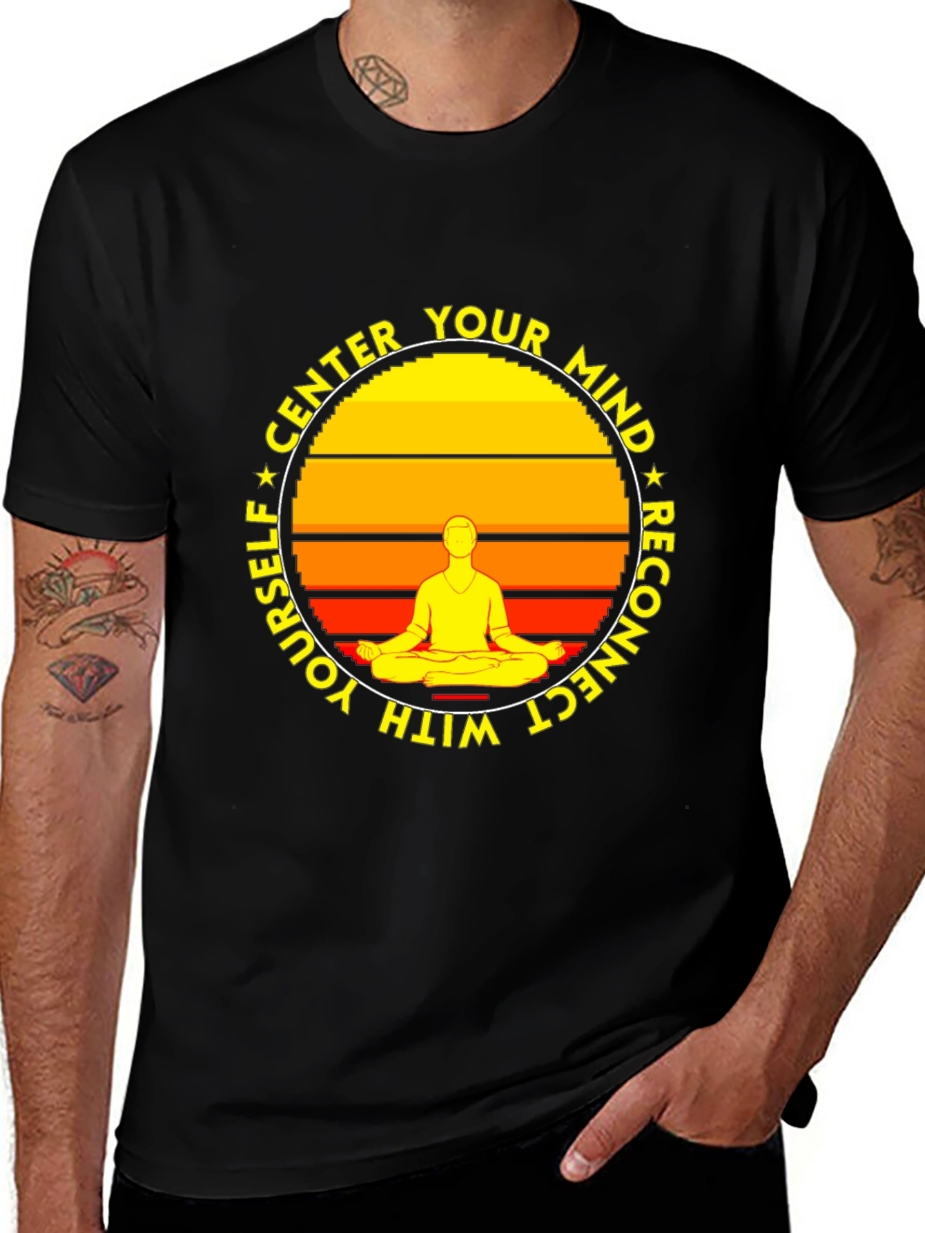 Center Your Mind T-Shirt - Meditate and Reconnect