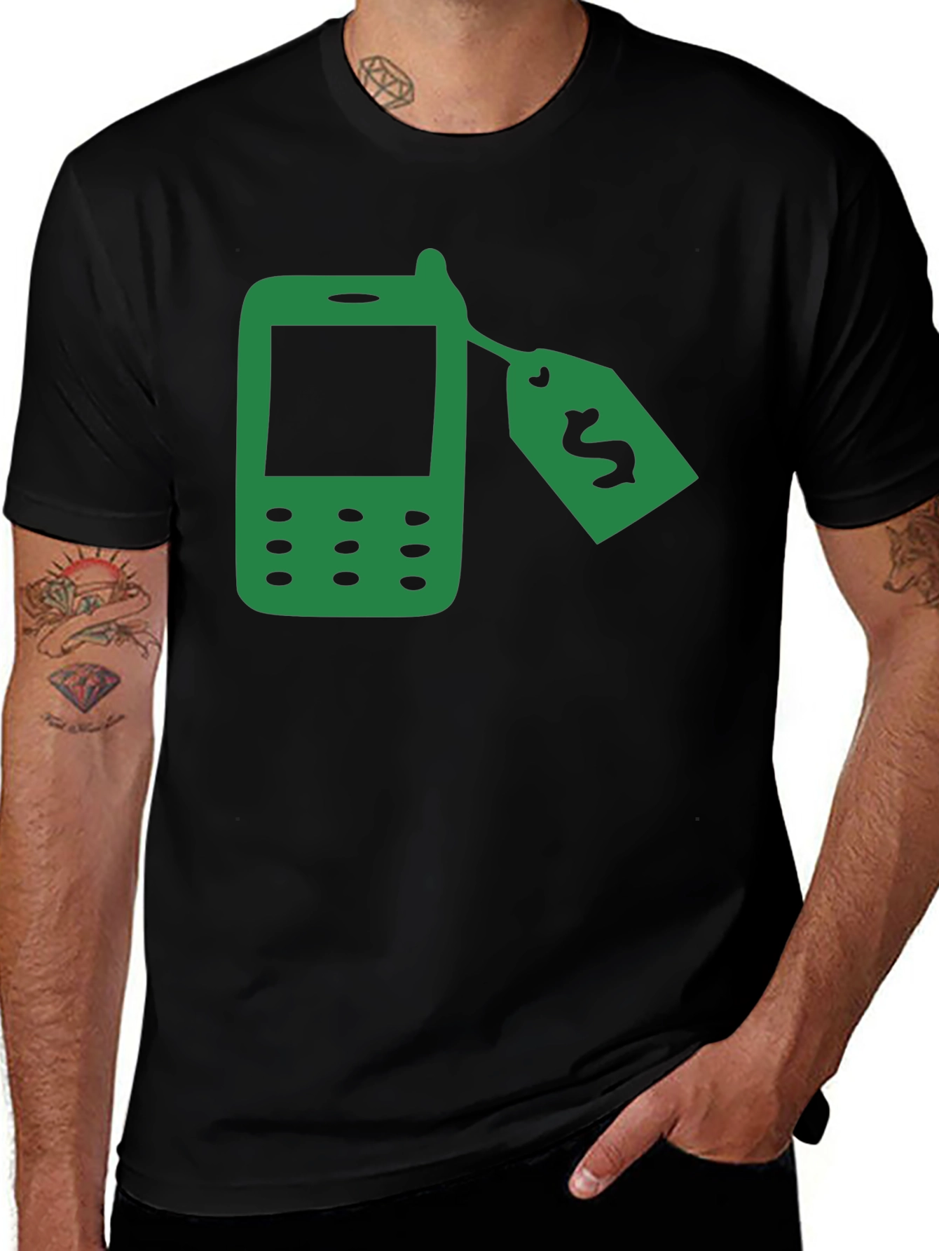 Retro Phone with Price Tag T-Shirt