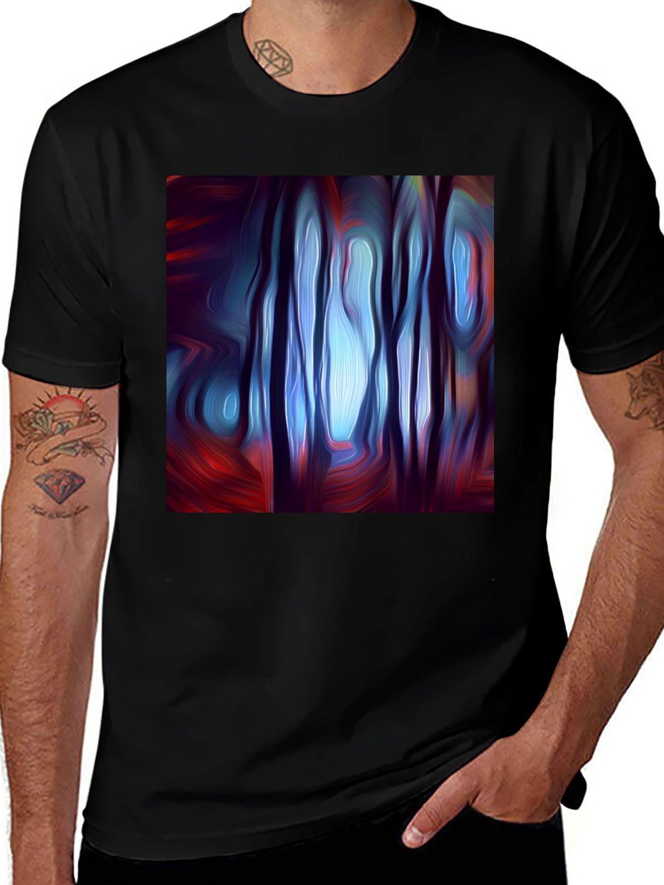 Variant 15 of Abstract Forest Art T-Shirt
