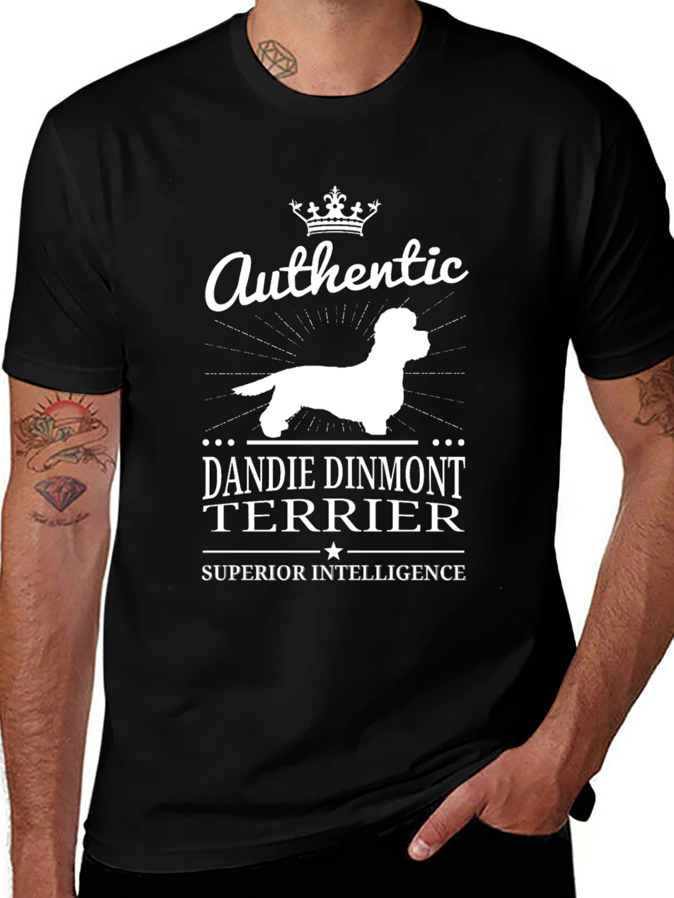 Variant 16 of Dandie Dinmont Terrier T-Shirt - Superior Intelligence 