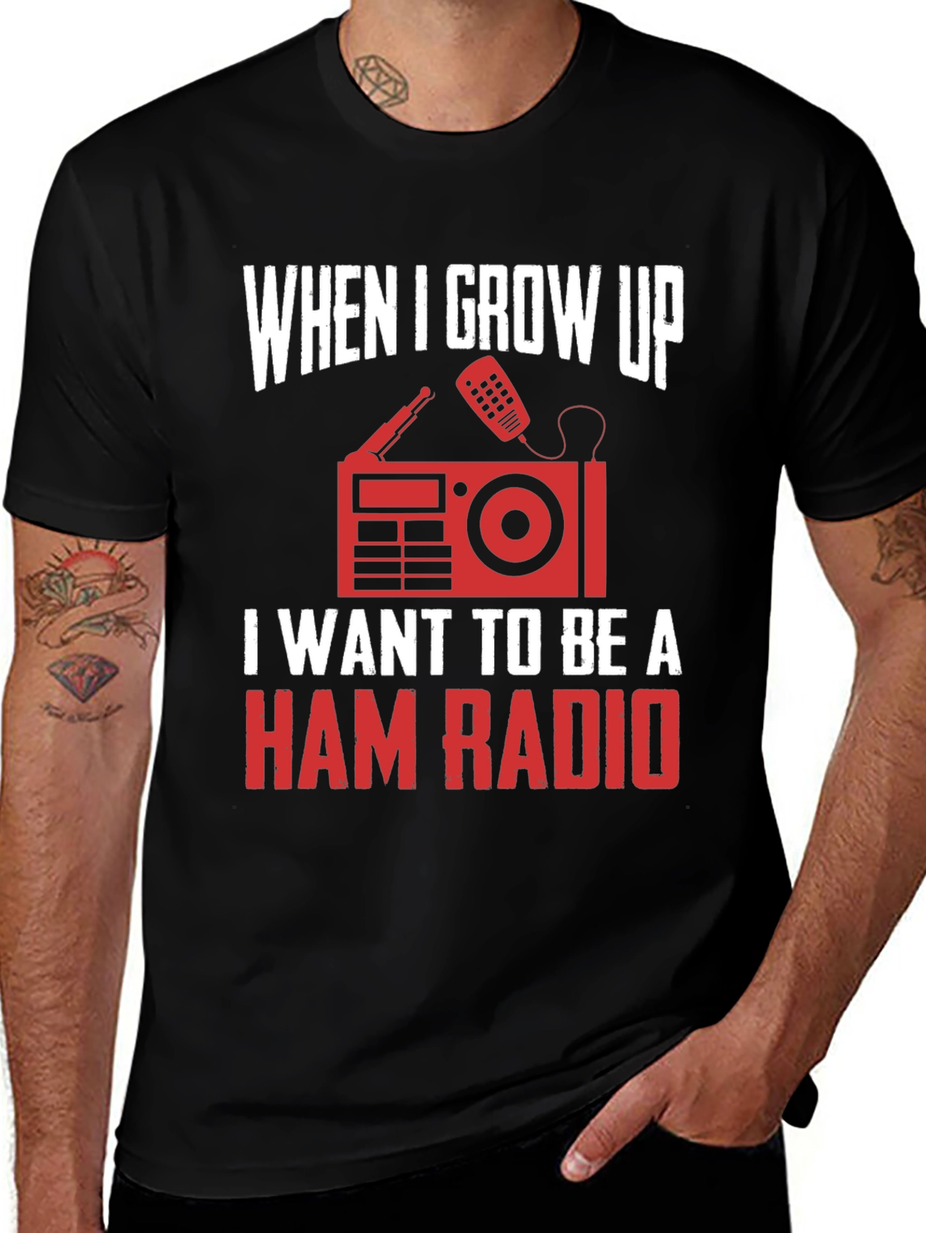 Variant 17 of Ham Radio T-Shirt - When I Grow Up