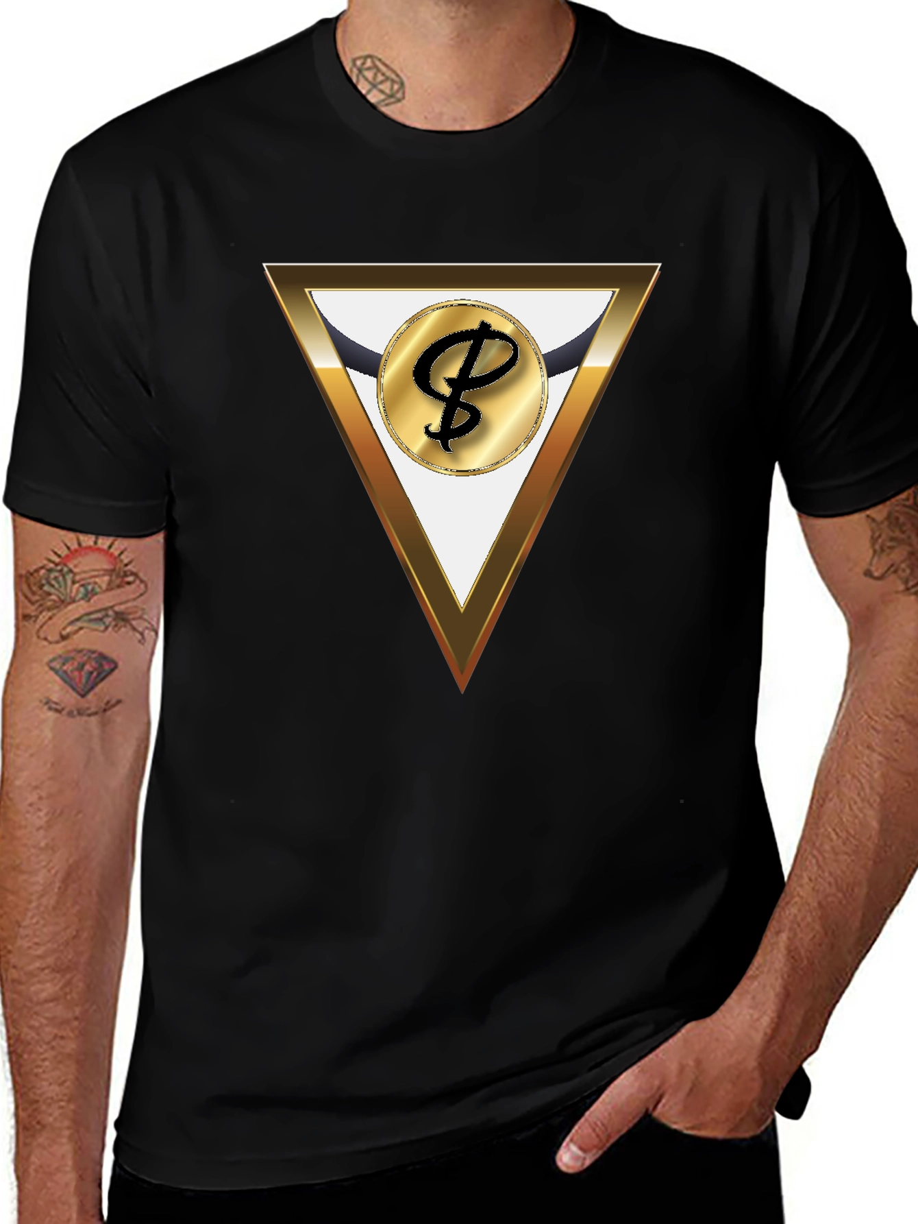 Variant 23 of Modern Triangle Logo Graphic Tee