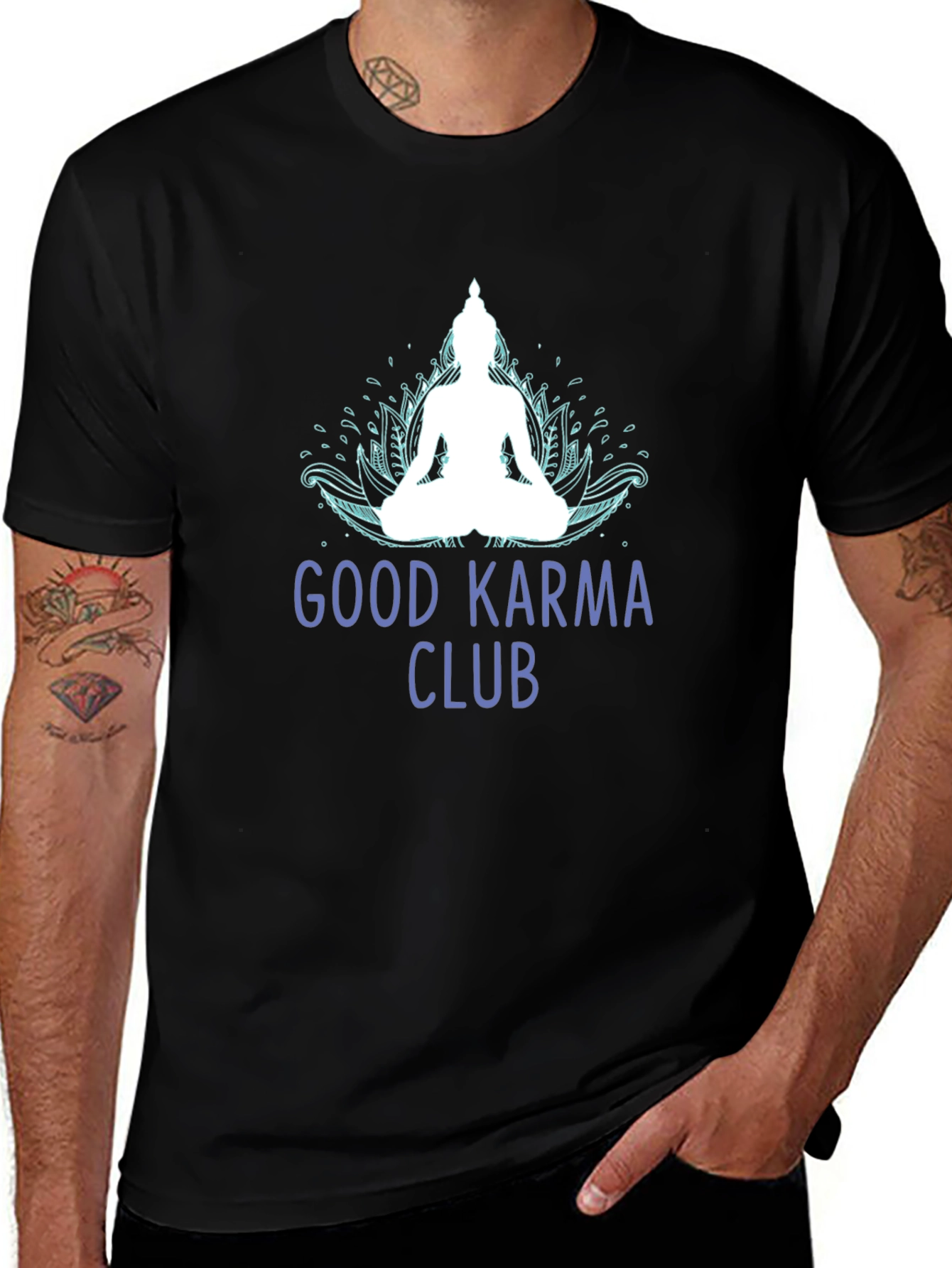 Variant 22 of Good Karma Club T-Shirt: Spiritual & Stylish