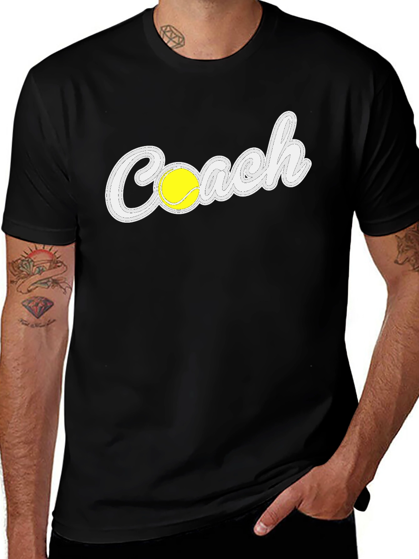 Tennis Coach Graphic T-Shirt