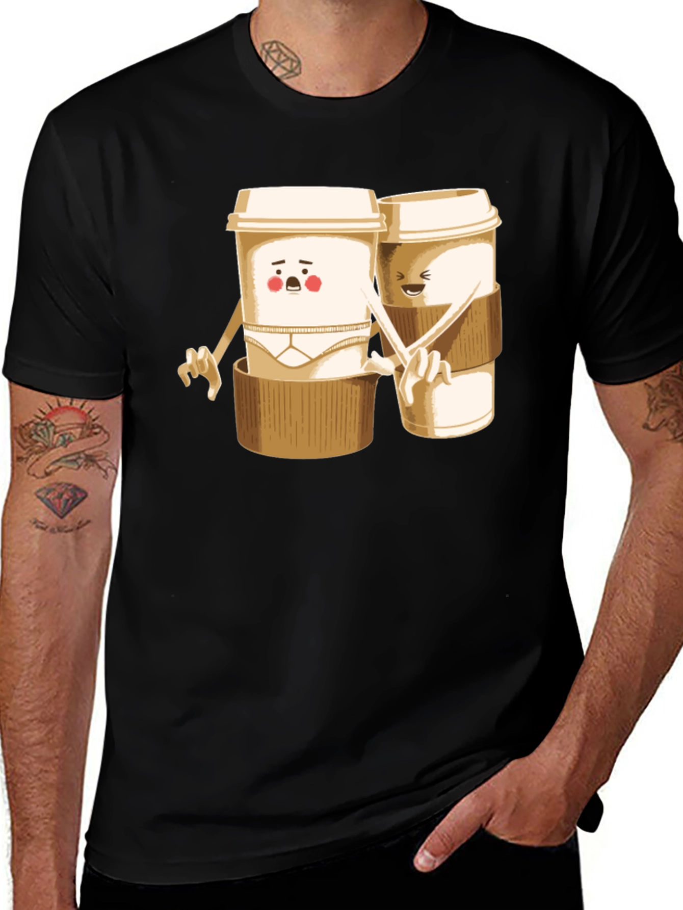 Variant 17 of Coffee Cup Buddies Graphic T-Shirt