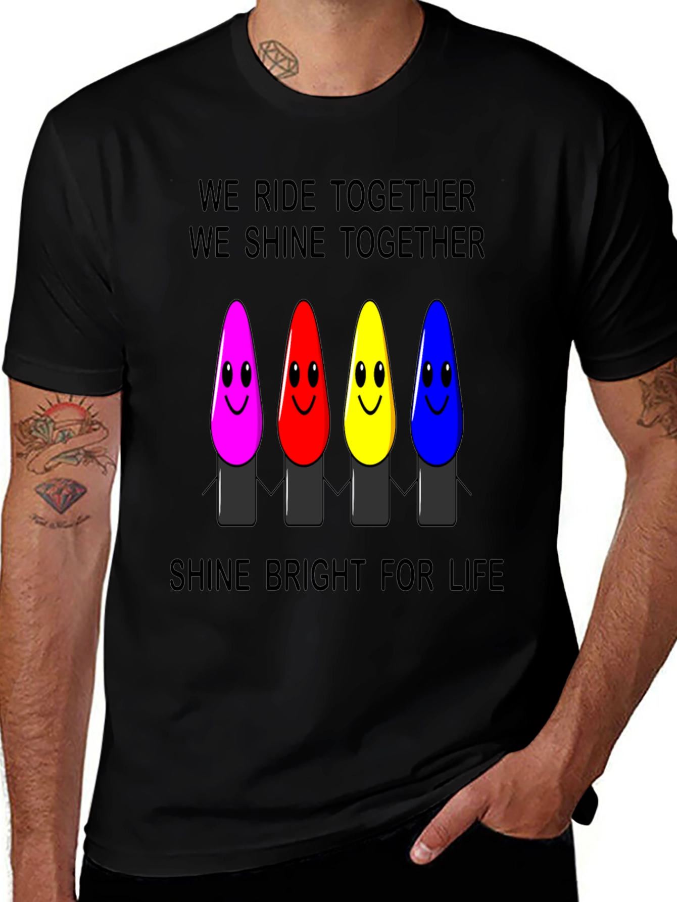 Variant 2 of We Ride Together T-shirt 