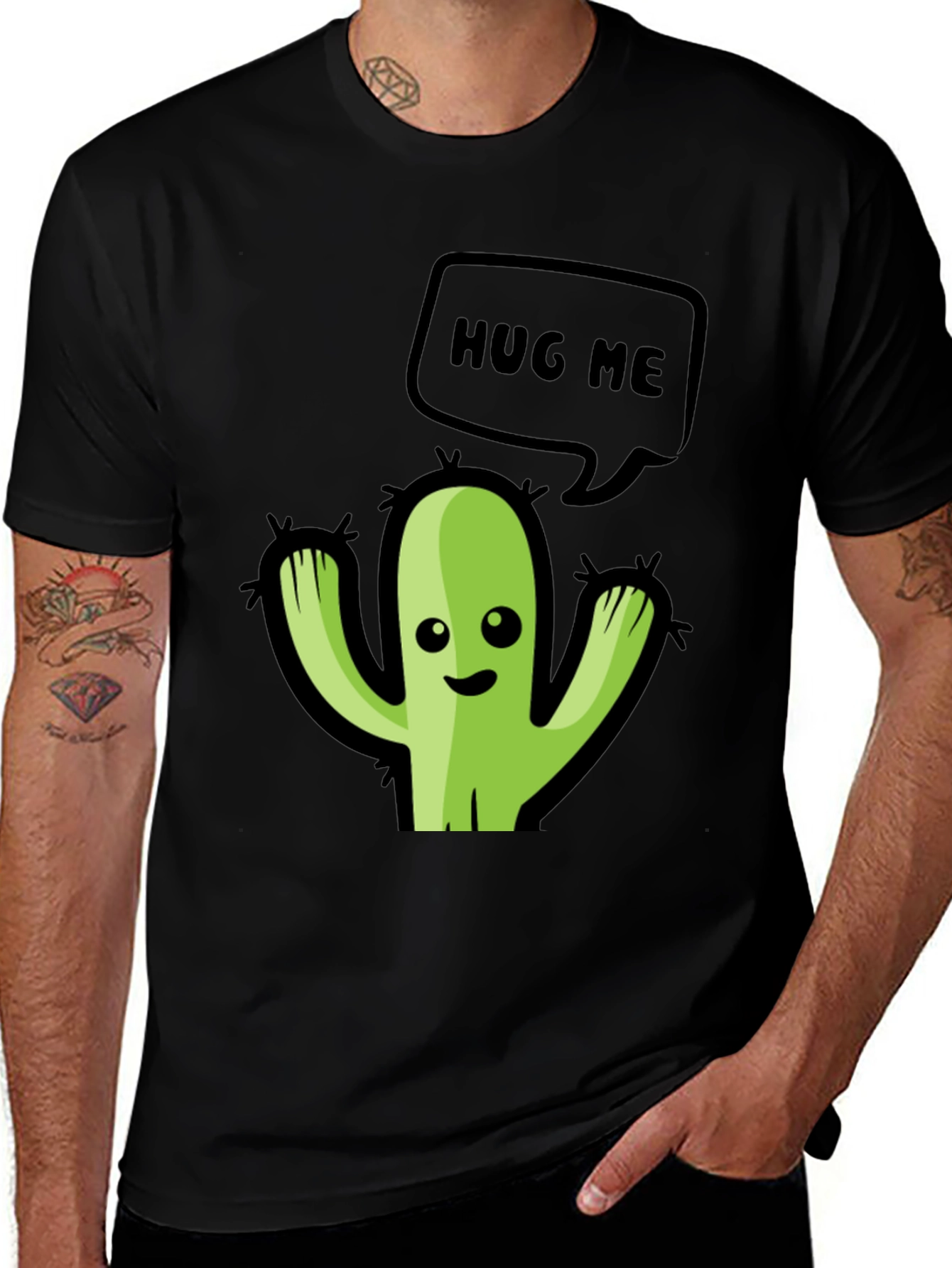 Variant 6 of Hug Me Cactus Graphic Tee
