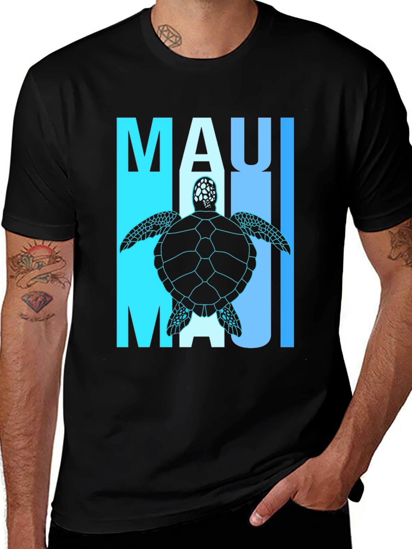 Maui Turtle Graphic T-Shirt - Island Style