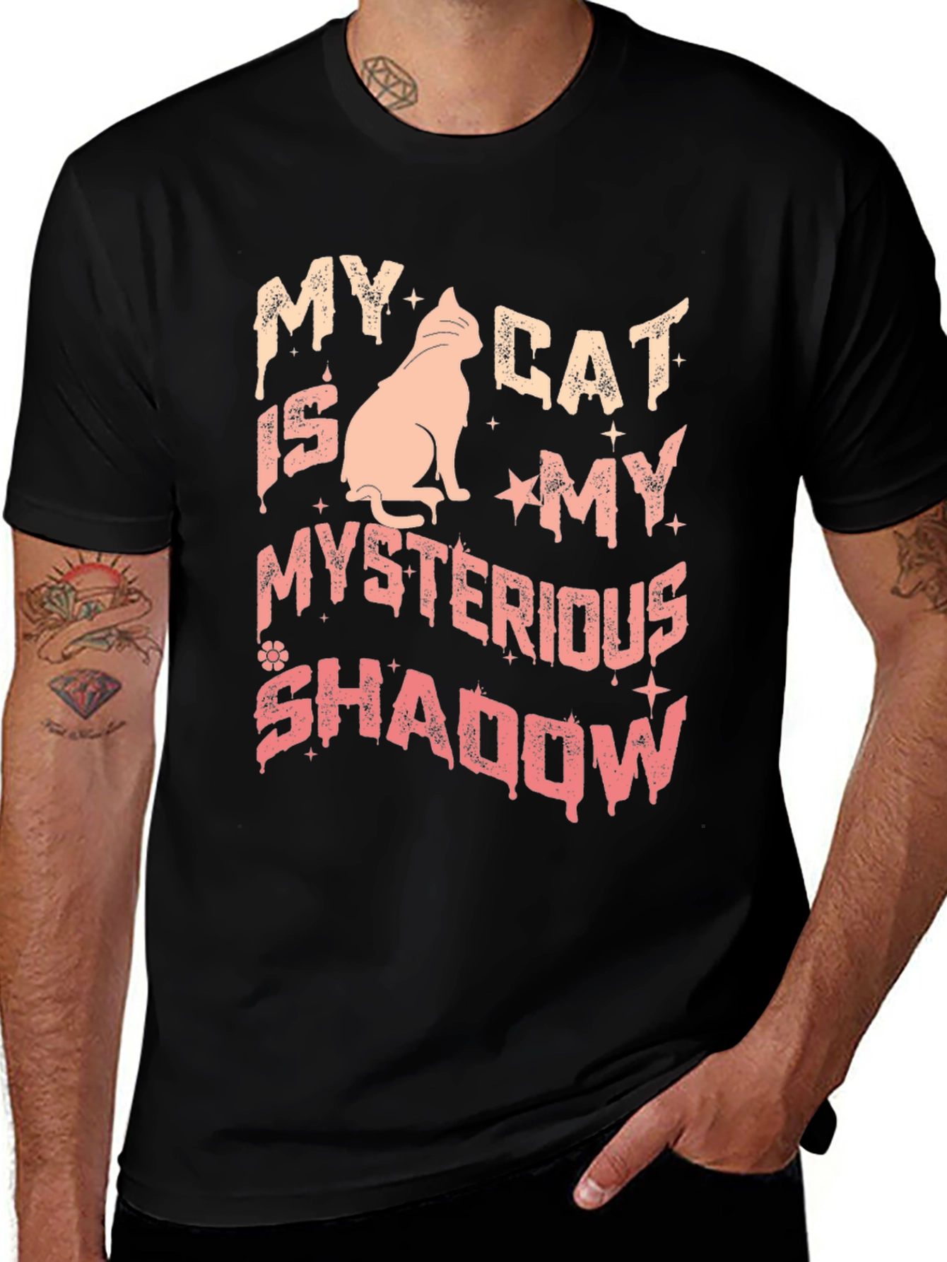 Variant 14 of My Cat is My Mysterious Shadow T-Shirt