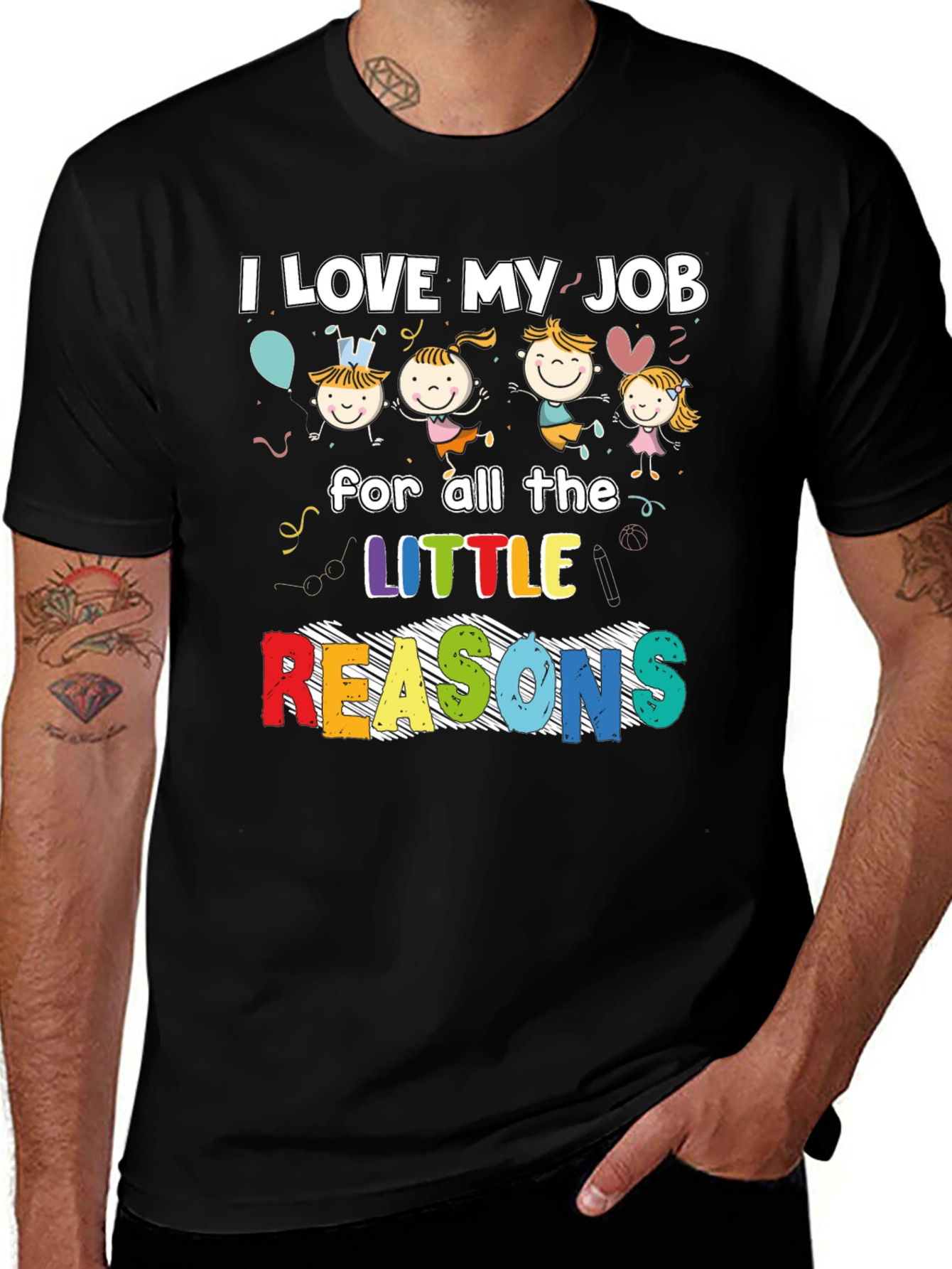 Variant 19 of I Love My Job Teacher T-Shirt