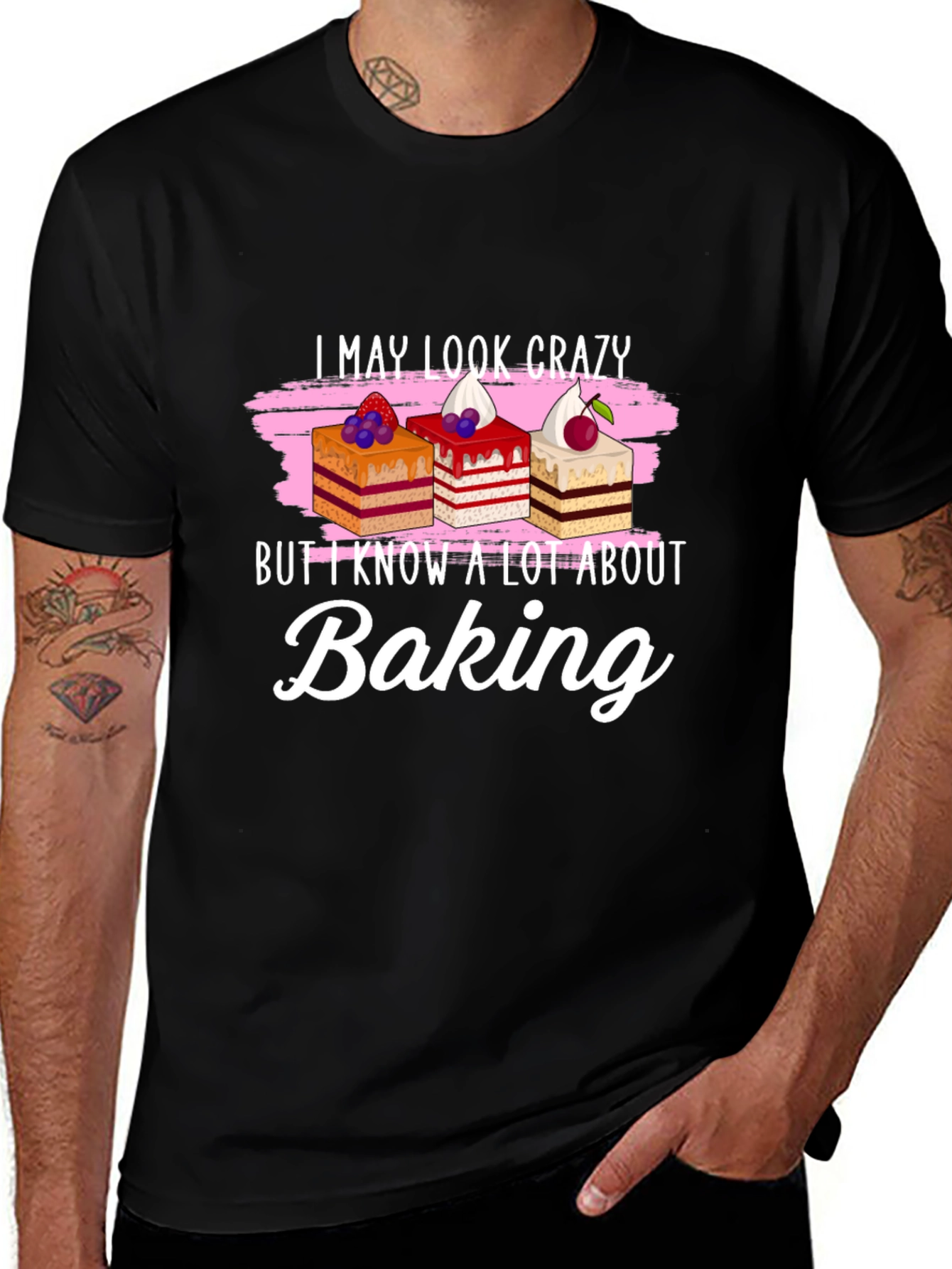 Variant 25 of Funny Baking T-Shirt - I May Look Crazy!