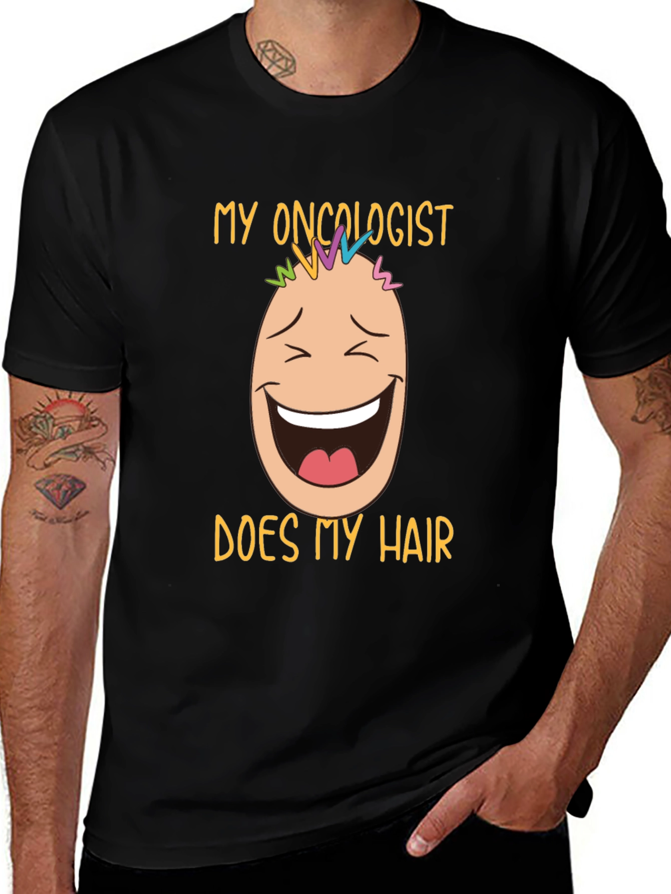 Variant 23 of Oncologist Does My Hair Graphic T-Shirt
