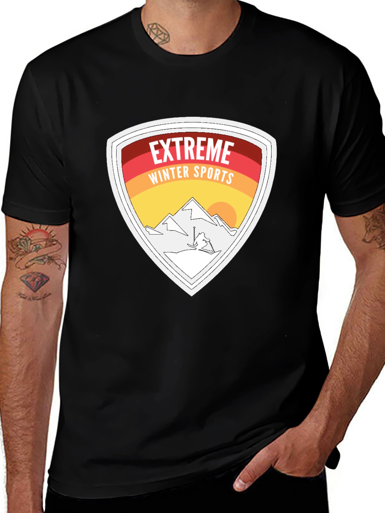 Variant 13 of Extreme Winter Sports Graphic T-Shirt