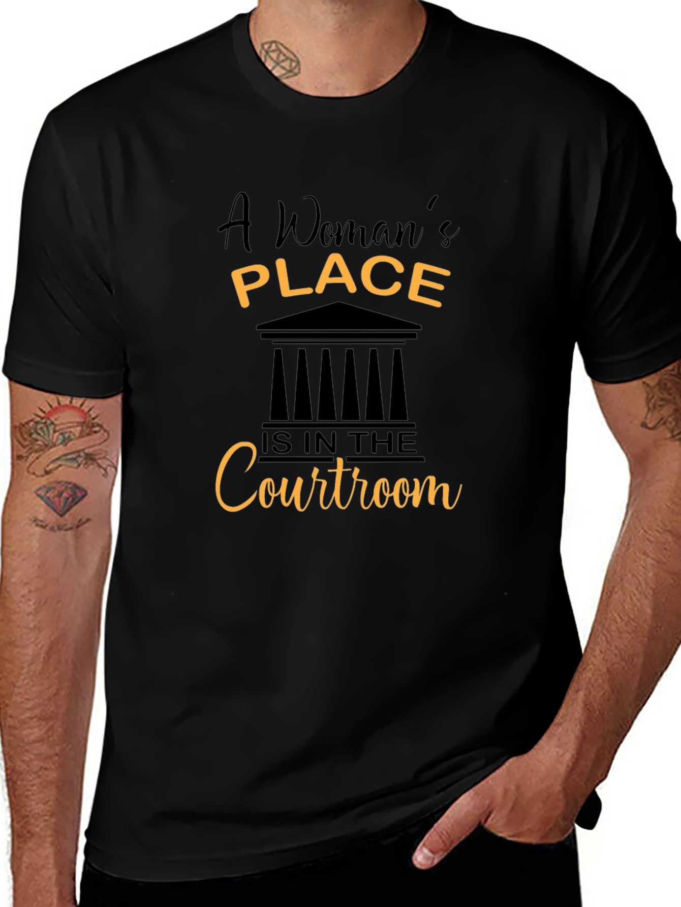 Empowered Woman's Place Courtroom T-Shirt