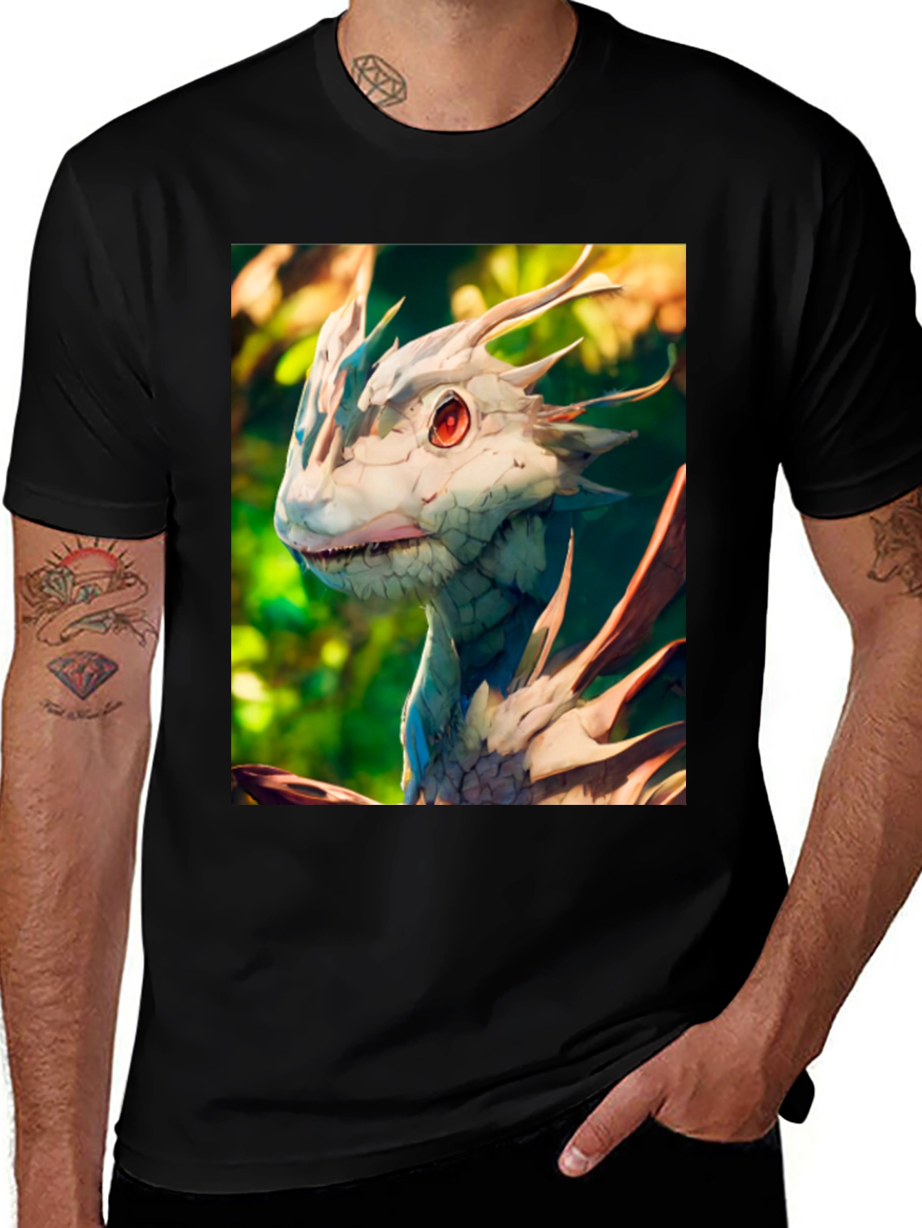 Dragon Graphic Black T-Shirt