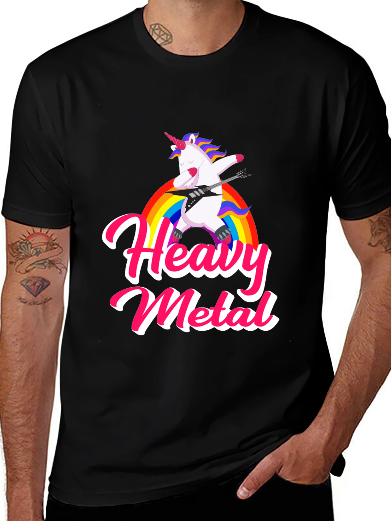 Heavy Metal Unicorn Graphic Tee