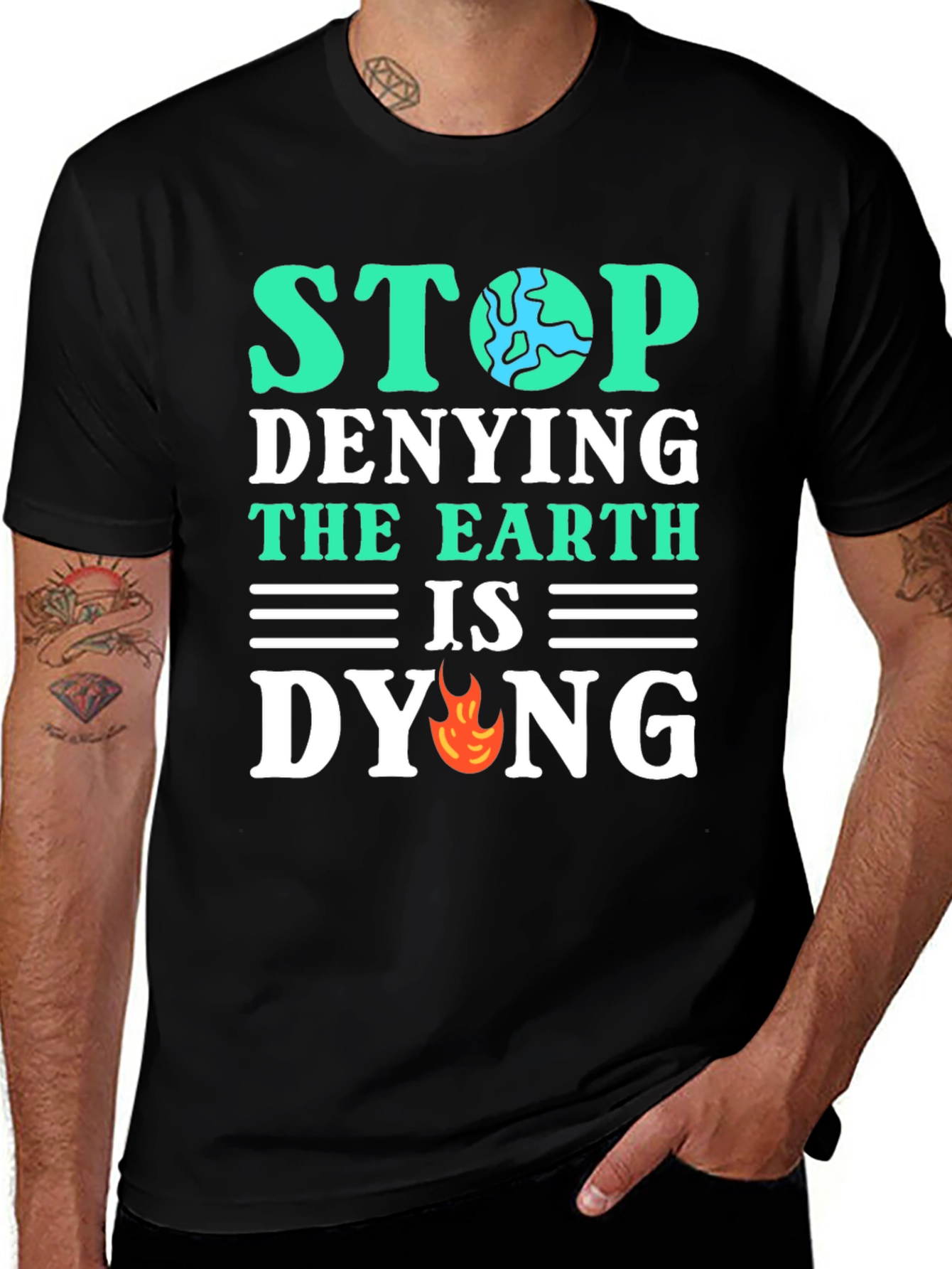 Variant 4 of Eco-Friendly Statement T-Shirt - Save the Planet