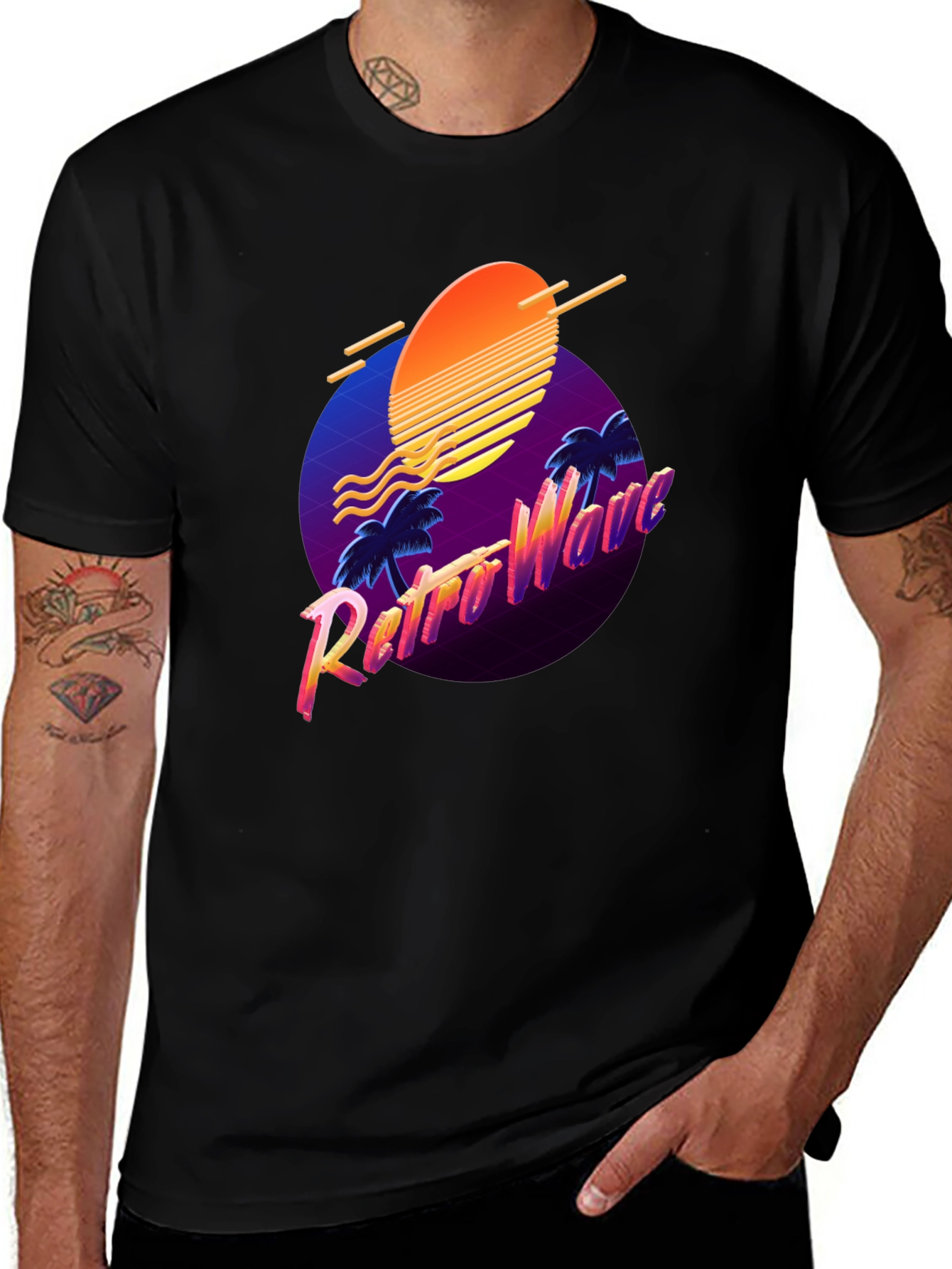 Retro Wave T-Shirt - 80s Inspired Graphic Tee