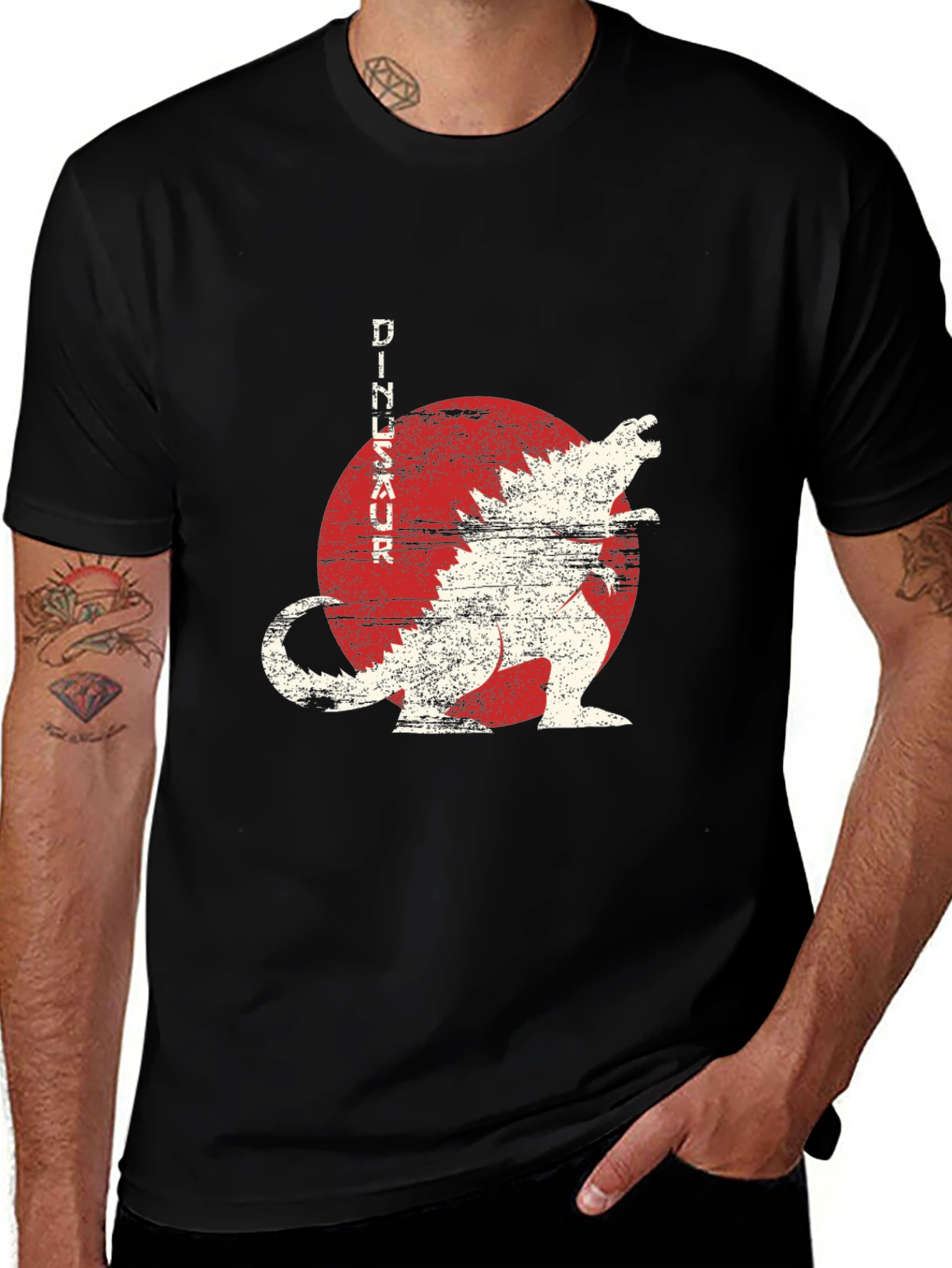Variant 11 of Dinosaur Graphic Tee - Japanese Style