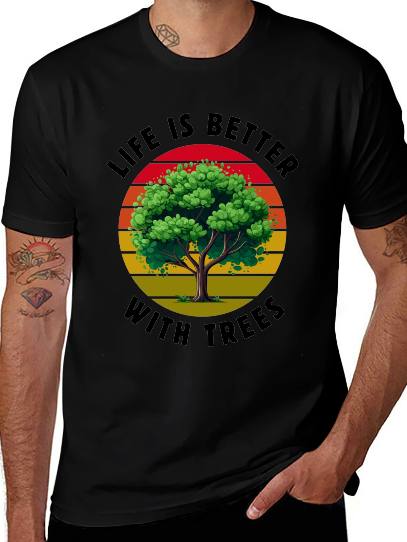 Variant 27 of Life is Better with Trees Graphic Tee