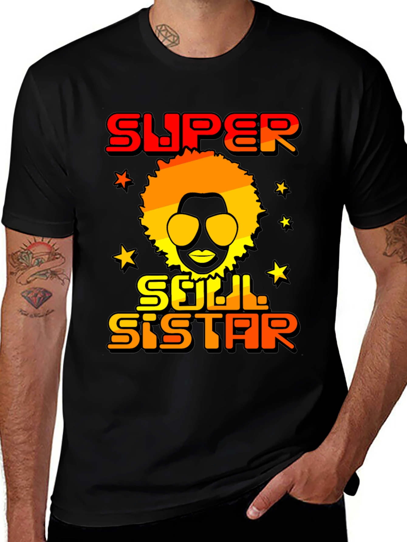 Variant 7 of Super Soul Sister Graphic Tee - Retro Style