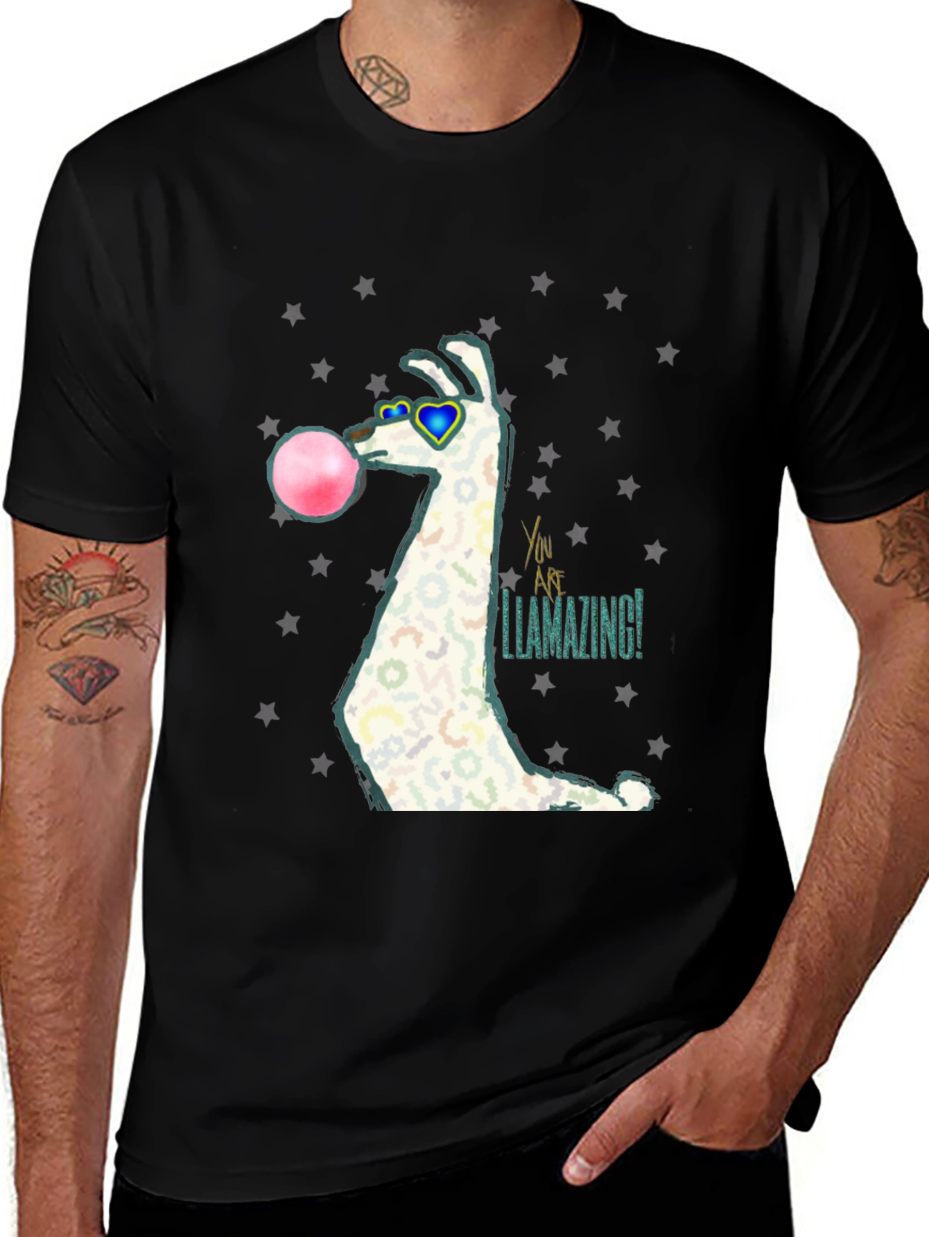 Variant 21 of Llamazing Bubblegum Graphic Tee
