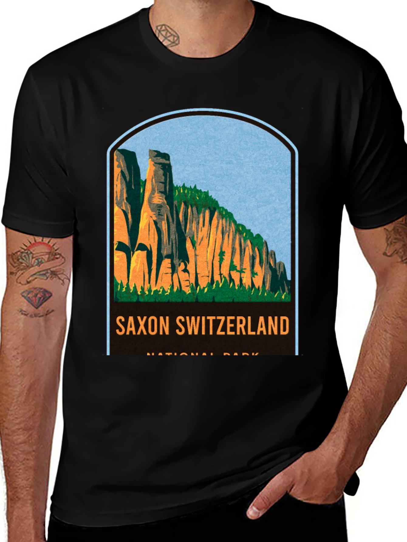 Variant 4 of Saxon Switzerland National Park T-Shirt