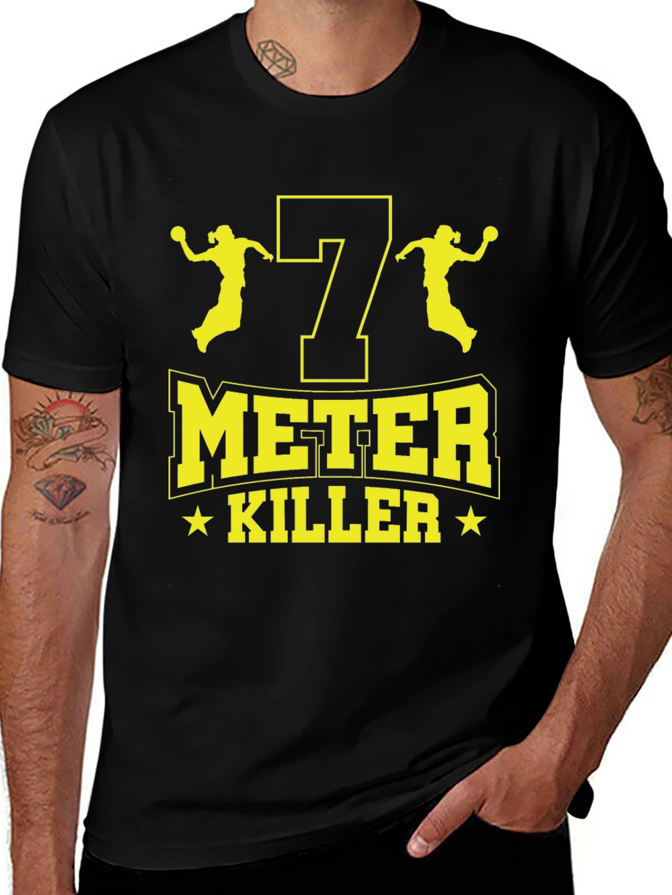 Variant 18 of 7 Meter Killer T-Shirt - Handball Player Design