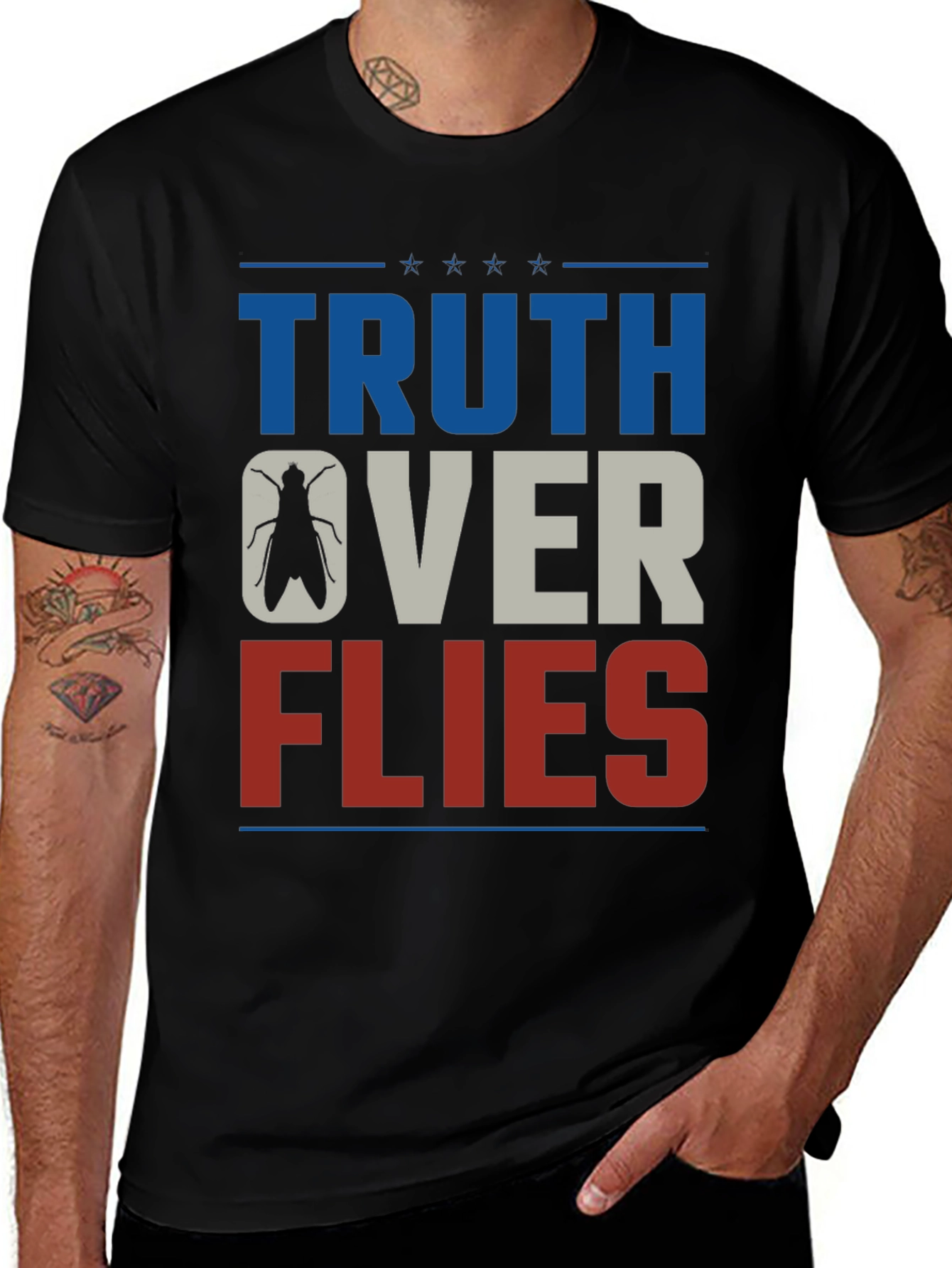 Variant 12 of Truth Over Flies T-Shirt - Political Humor Tee