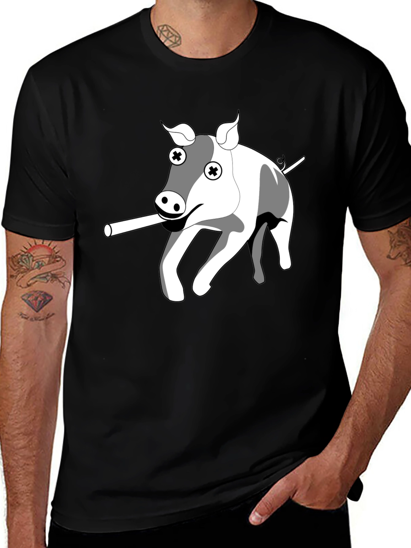 Variant 28 of Cartoon Pig T-Shirt - Unique Graphic Tee