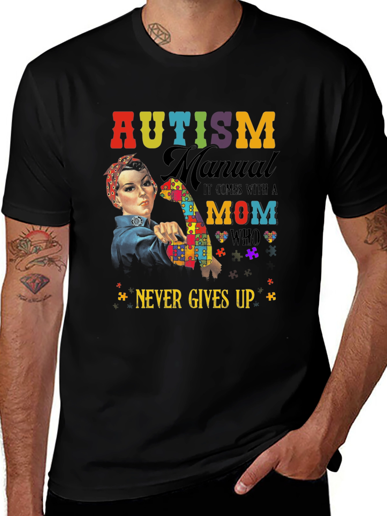 Variant 17 of Autism Mom Graphic Tee