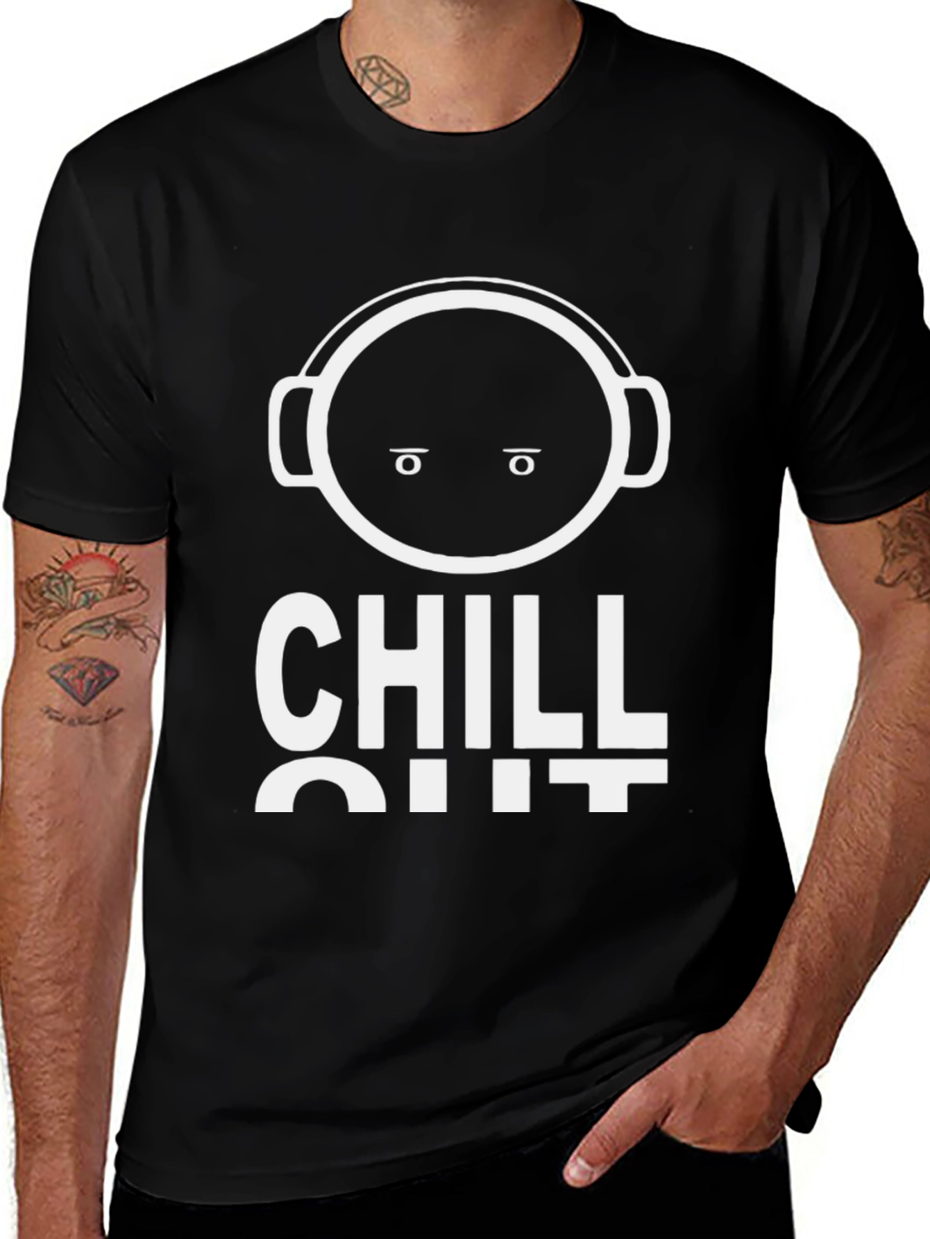 Variant 25 of Chill Out Graphic Tee - Relaxed Style