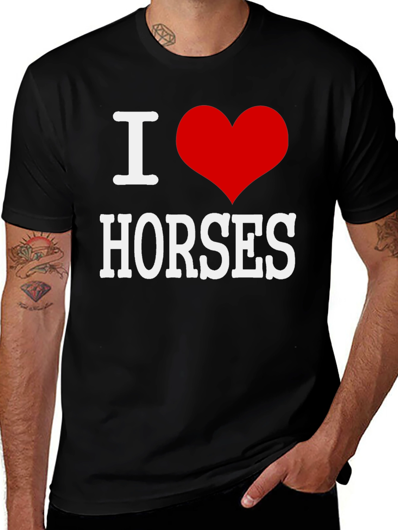 Variant 13 of I Heart Horses Graphic T-Shirt