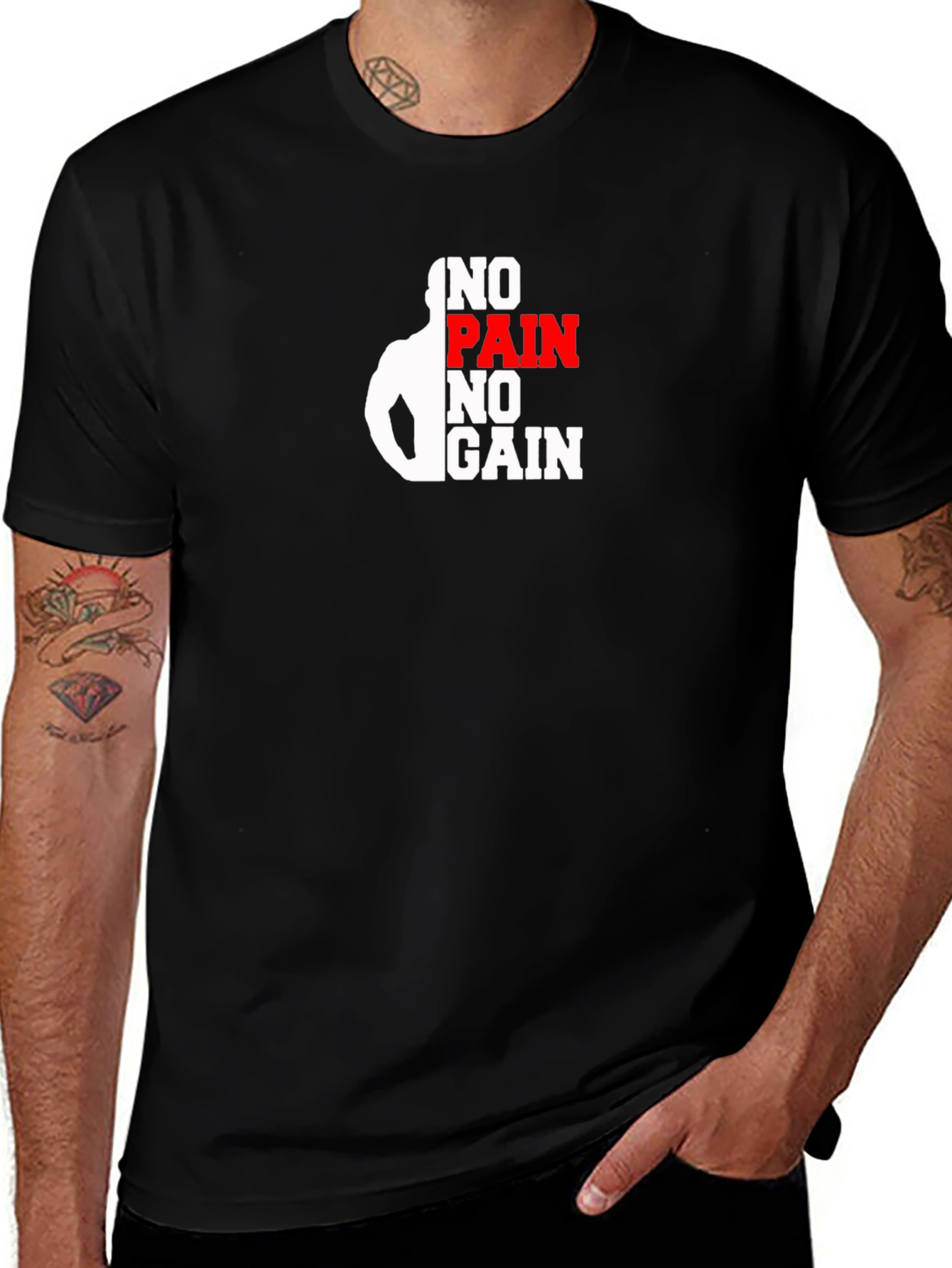 Variant 26 of No Pain No Gain Black T-Shirt