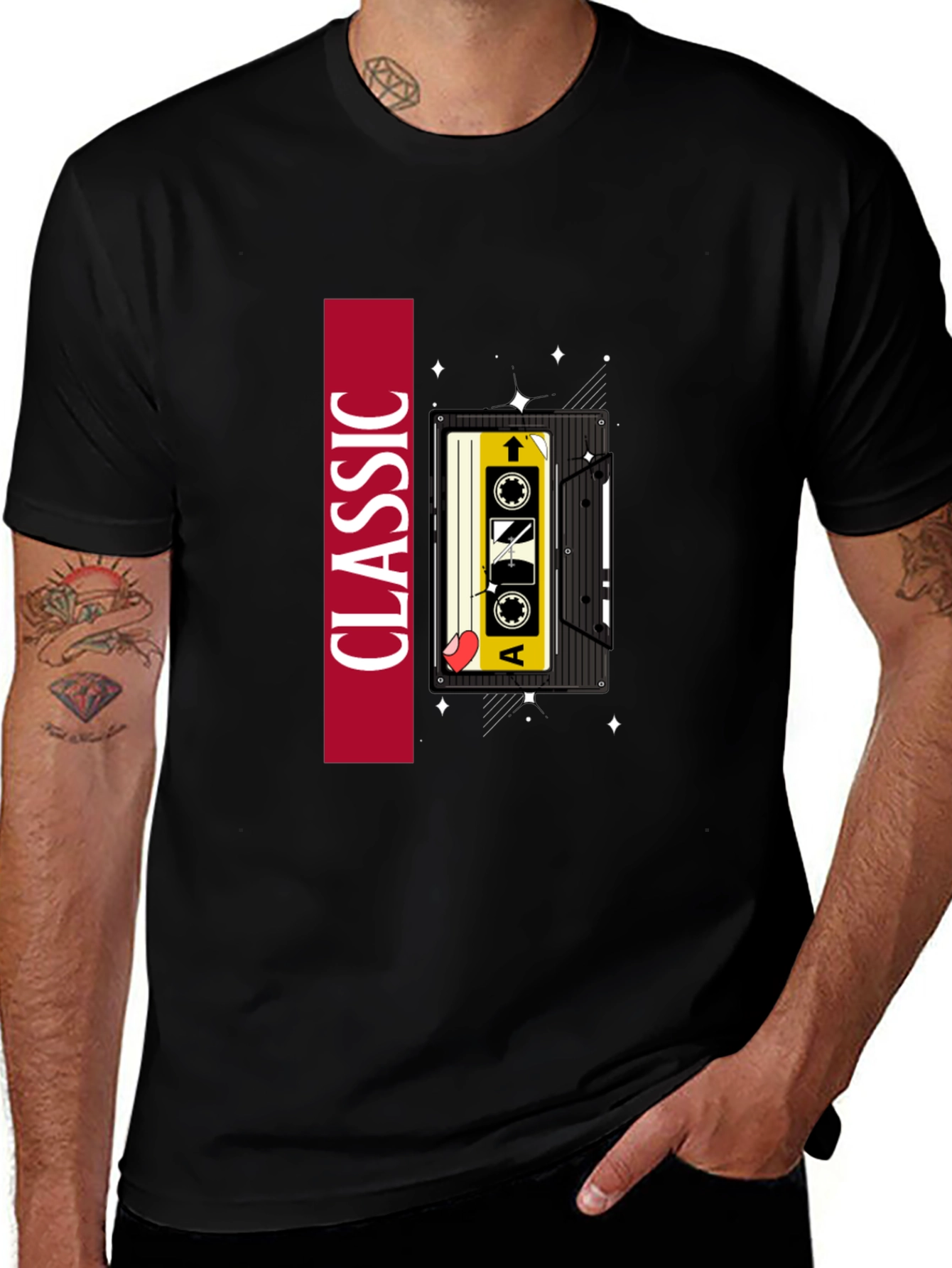 Variant 16 of Retro Cassette Tape Classic Graphic Tee
