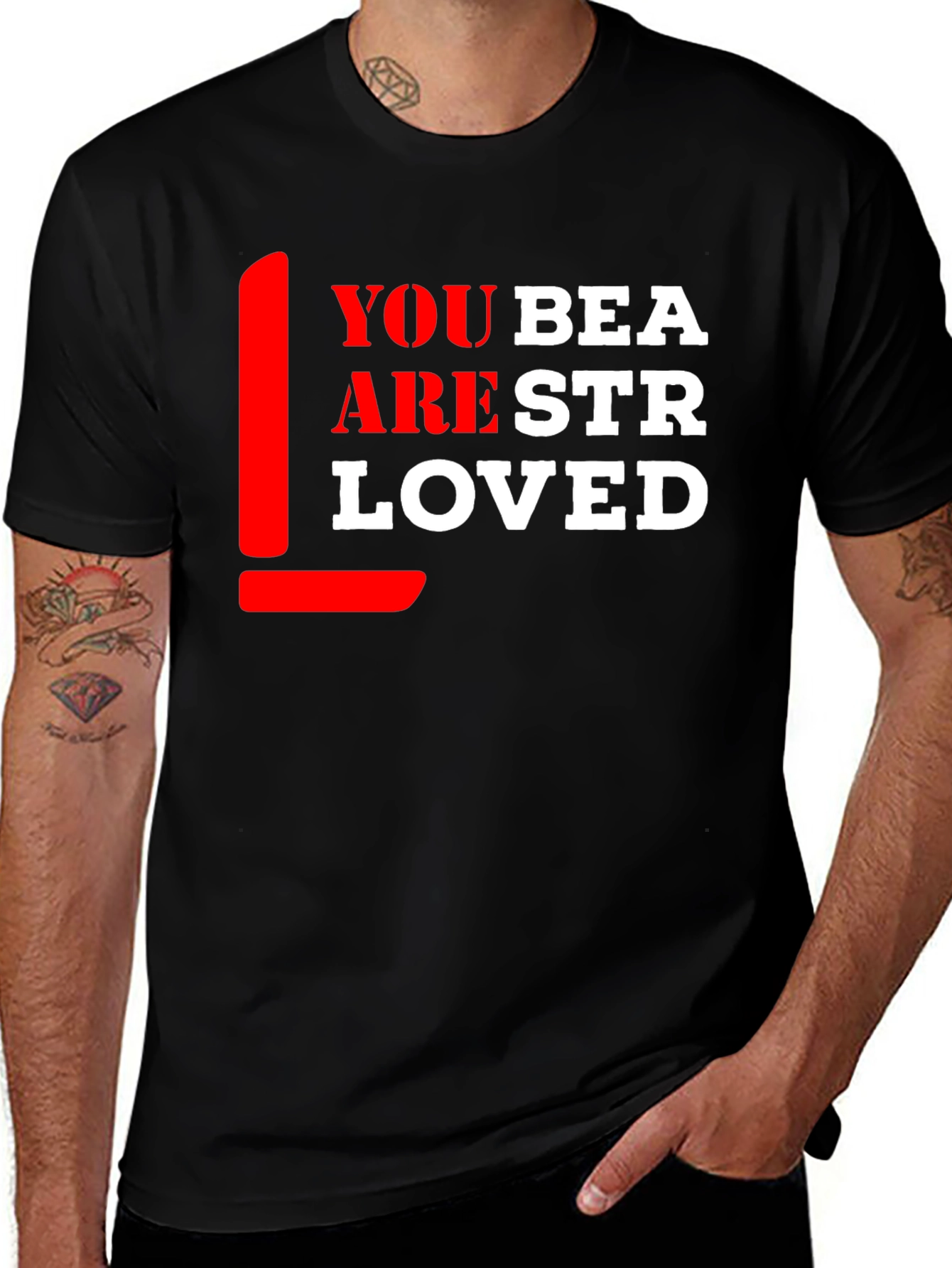 Variant 8 of L You Are Strong Loved Graphic Tee