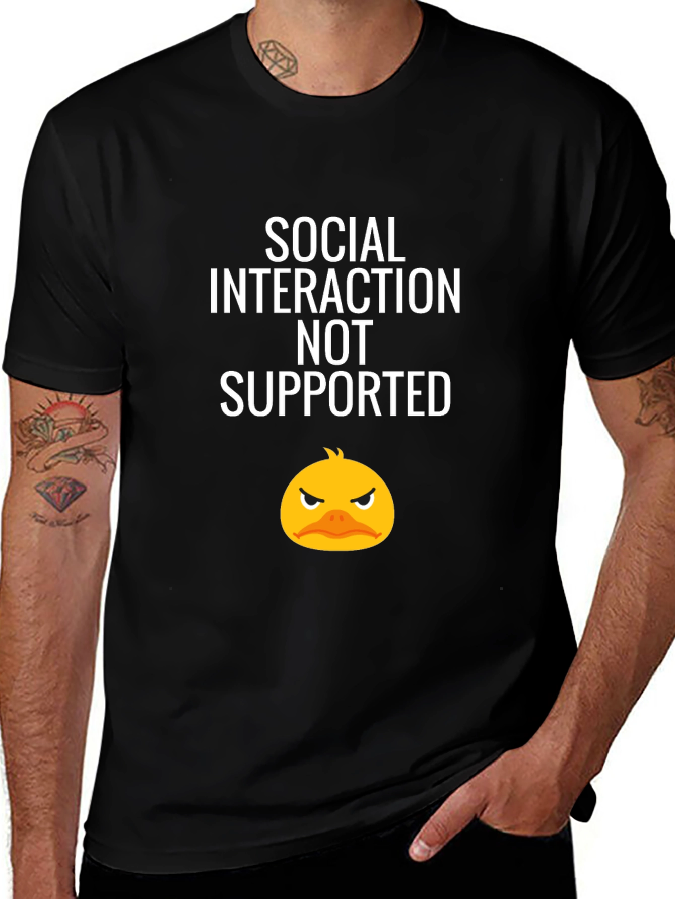 Variant 8 of Social Interaction Not Supported Graphic Tee