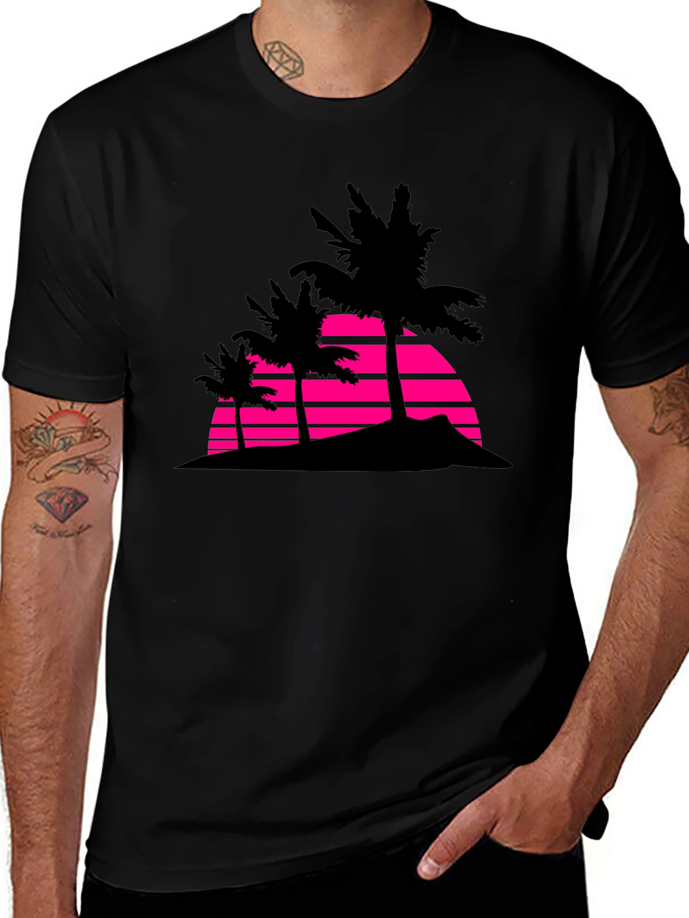 Variant 21 of Retro Palm Tree T-Shirt