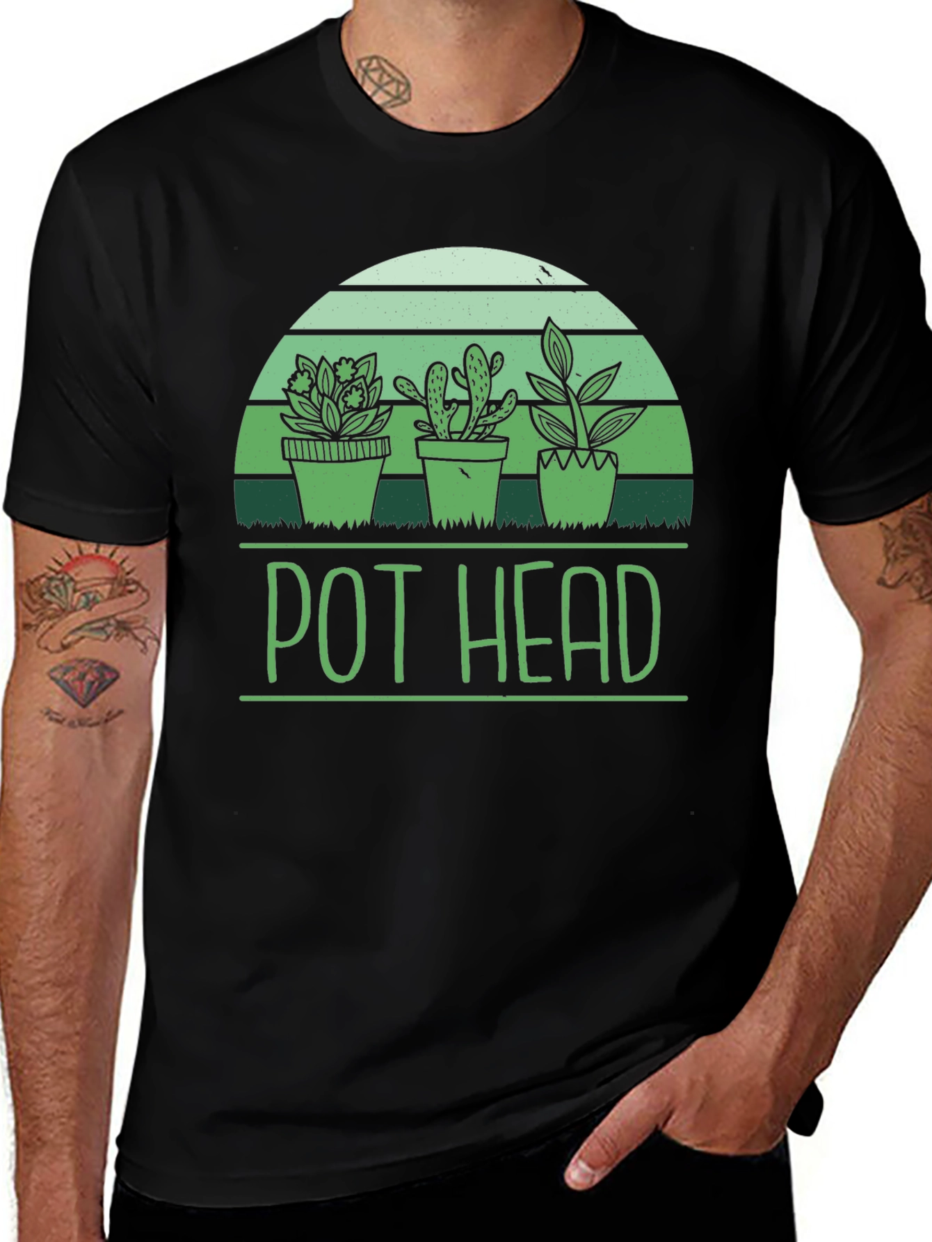 Variant 3 of Pot Head Graphic Tee -  Plant Lover T-Shirt
