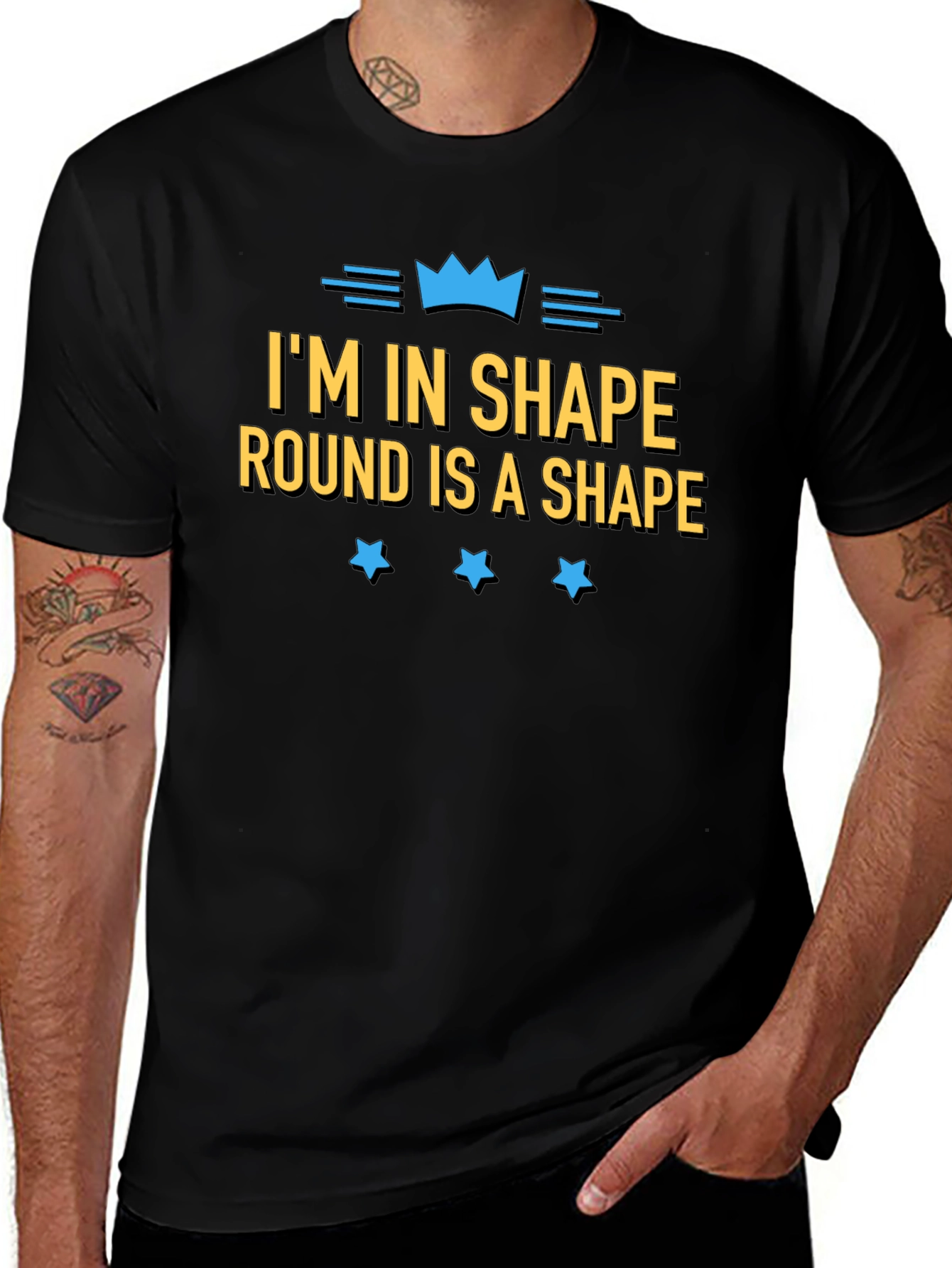 Variant 25 of I'm in Shape Round is a Shape Funny T-Shirt
