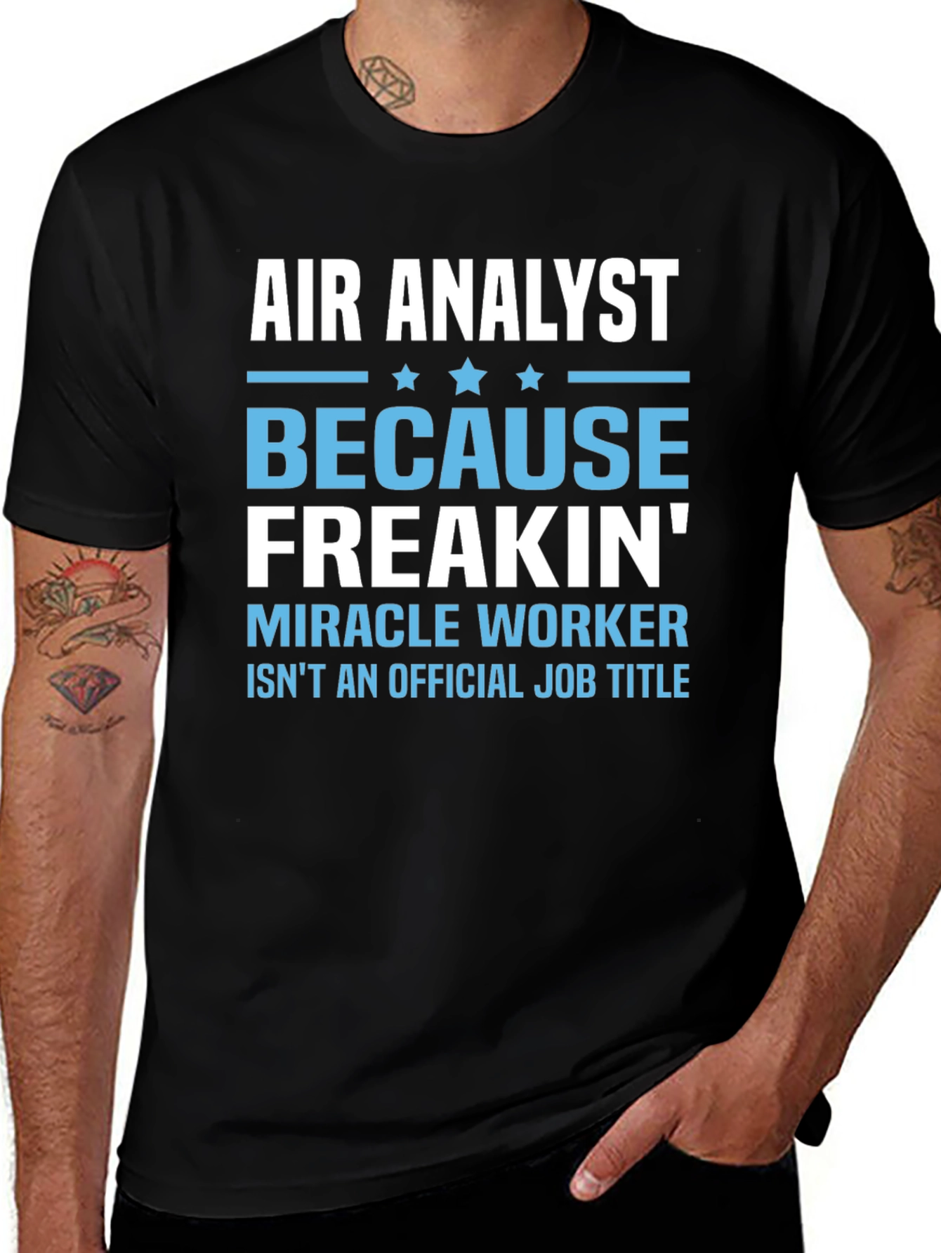 Variant 24 of Air Analyst Funny Job Title T-Shirt